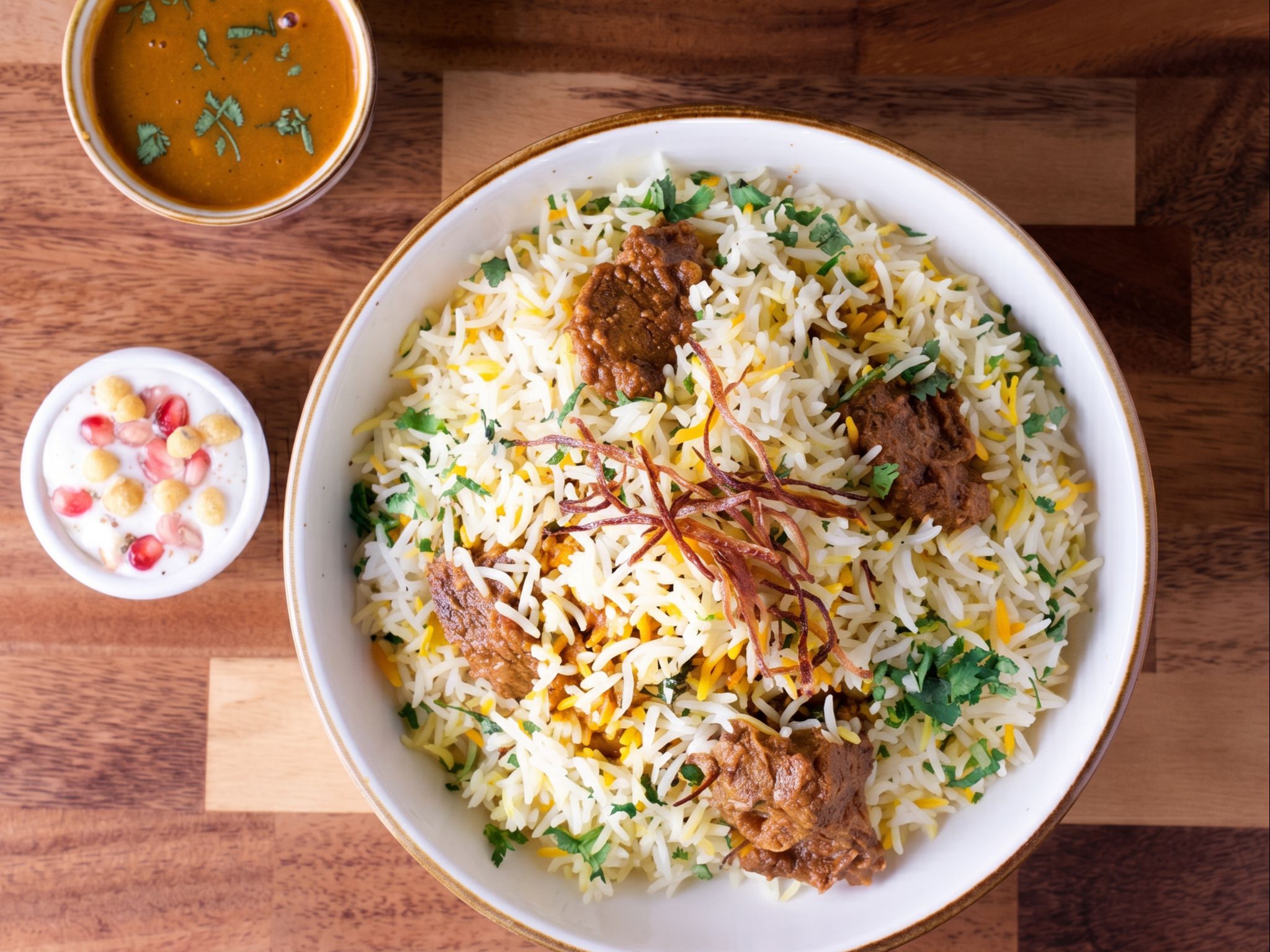 Nawabi Style Biryani.