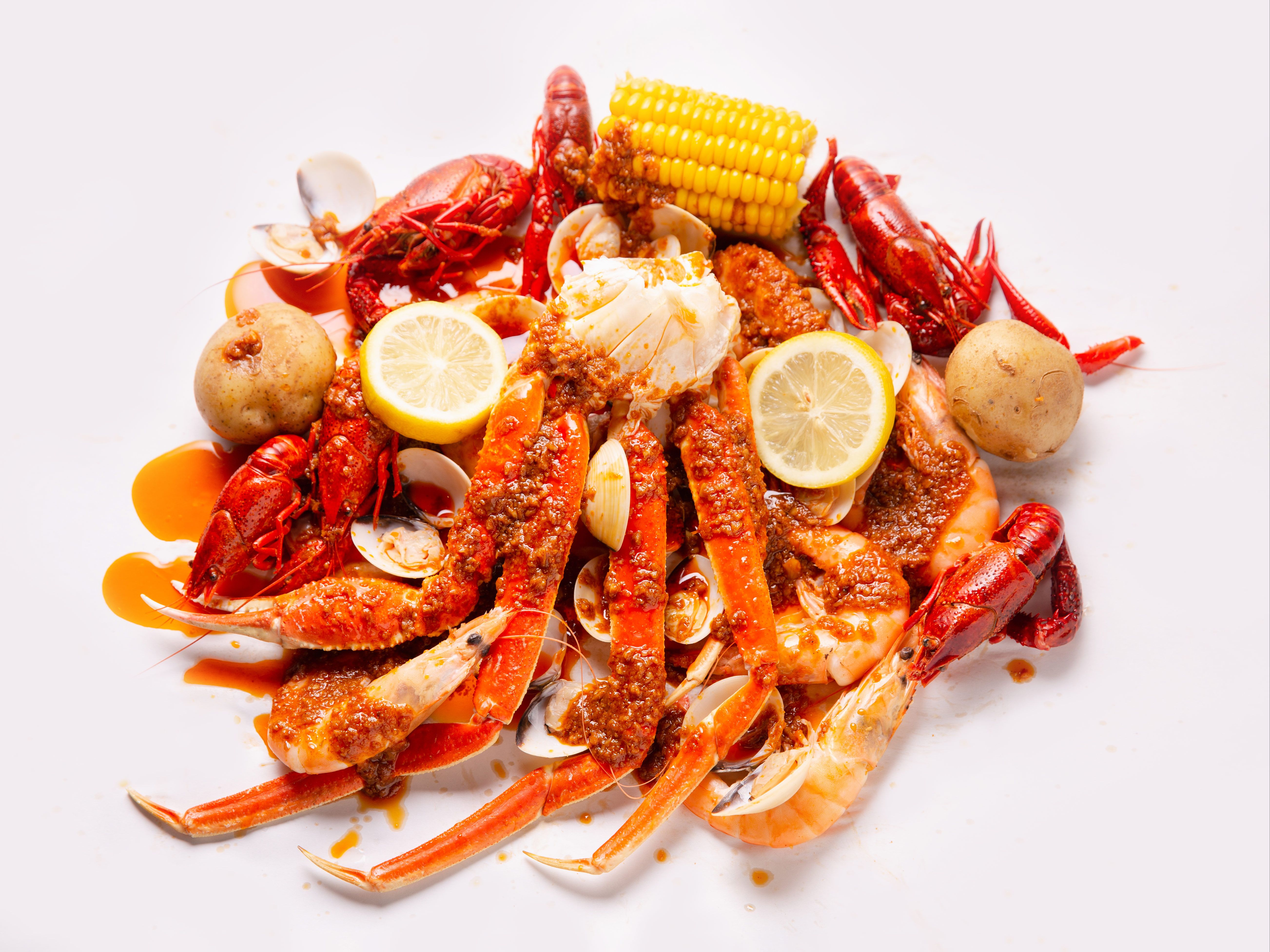 SEAFOOD GALORE.