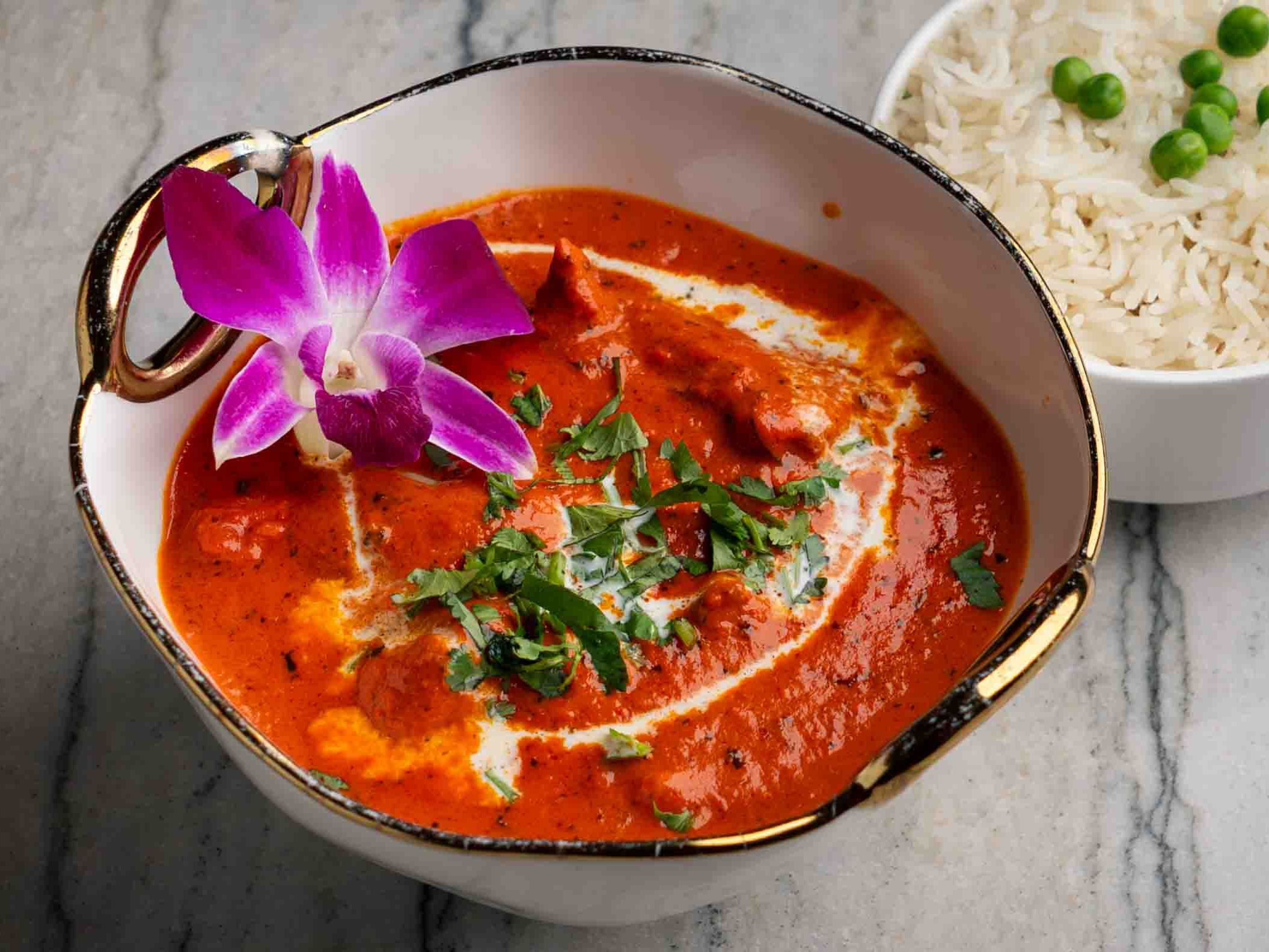 Delicious Butter Naan and Indian Cuisine