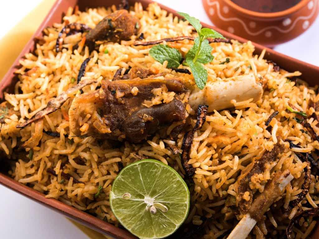Goat Biryani.