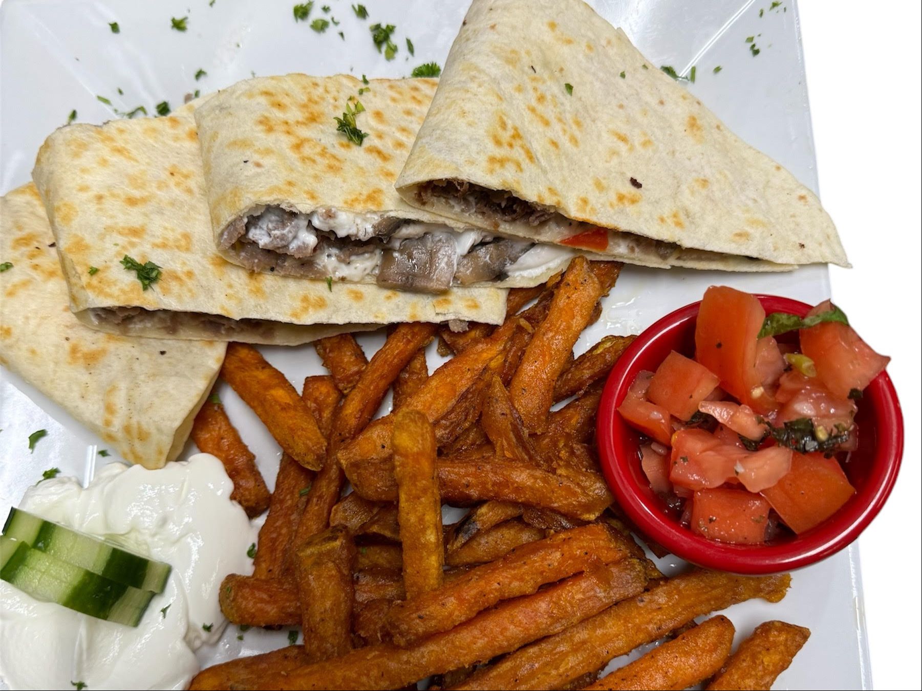 Goat Cheese Steak Quesadilla