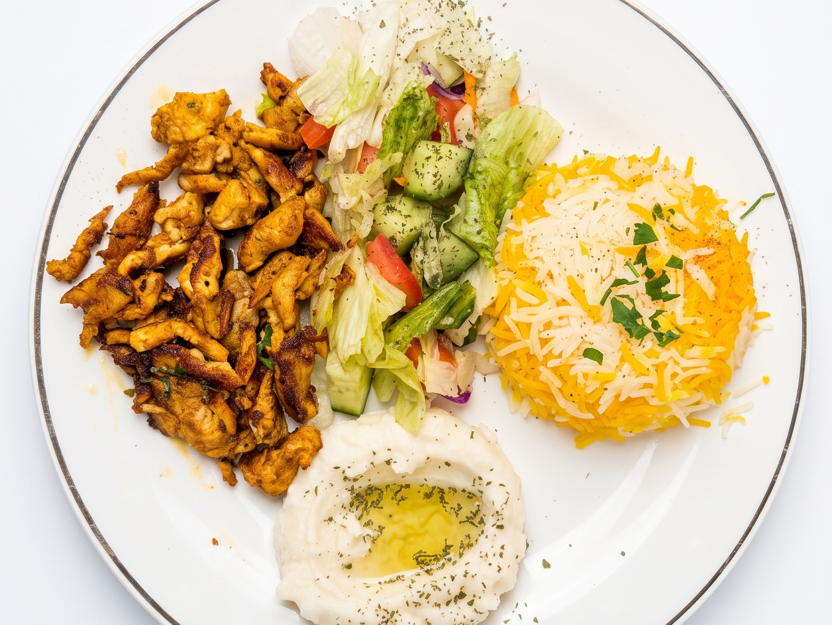 Lunch Chicken Shawarma.