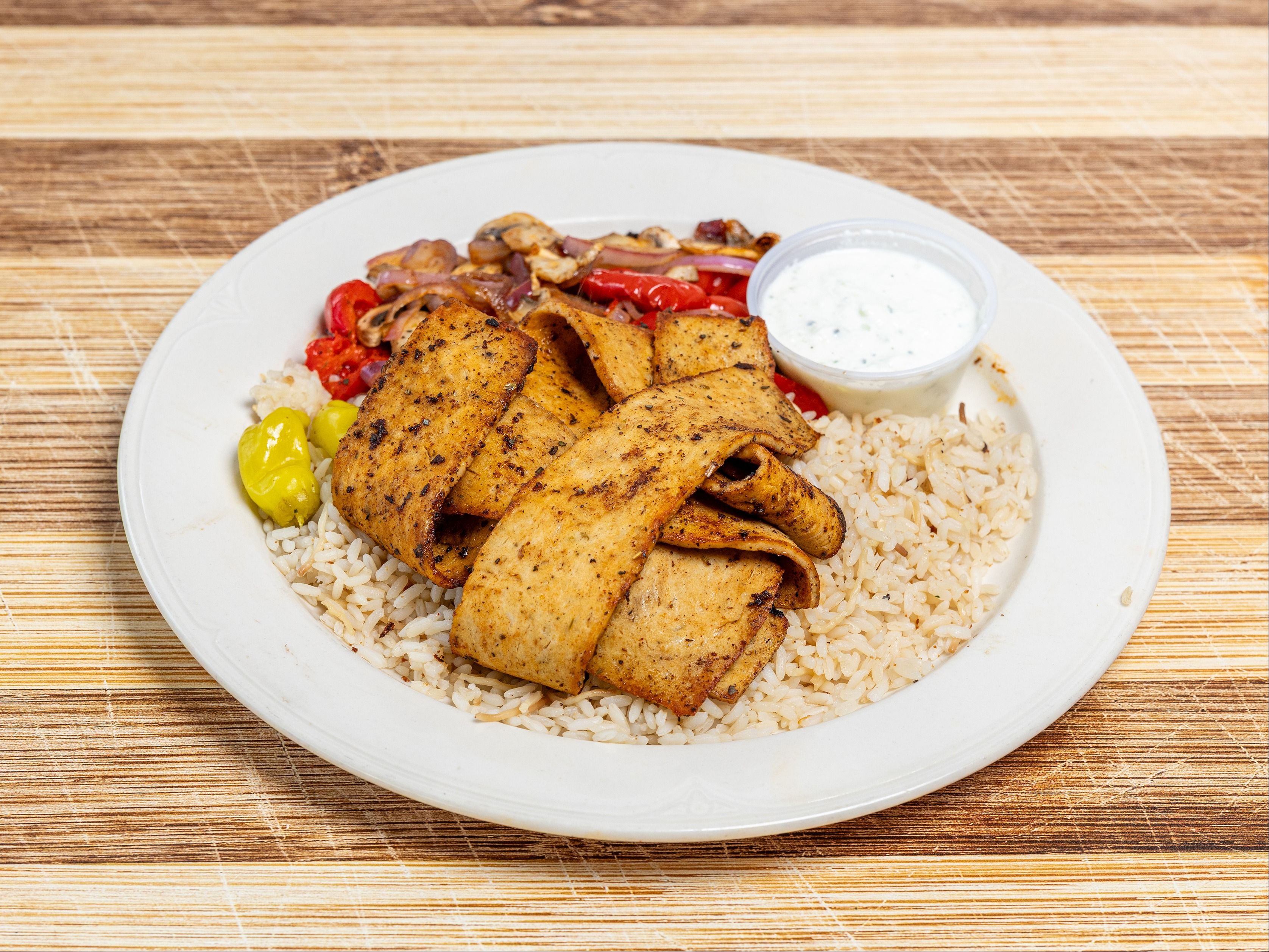 Chicken Gyro Platter.