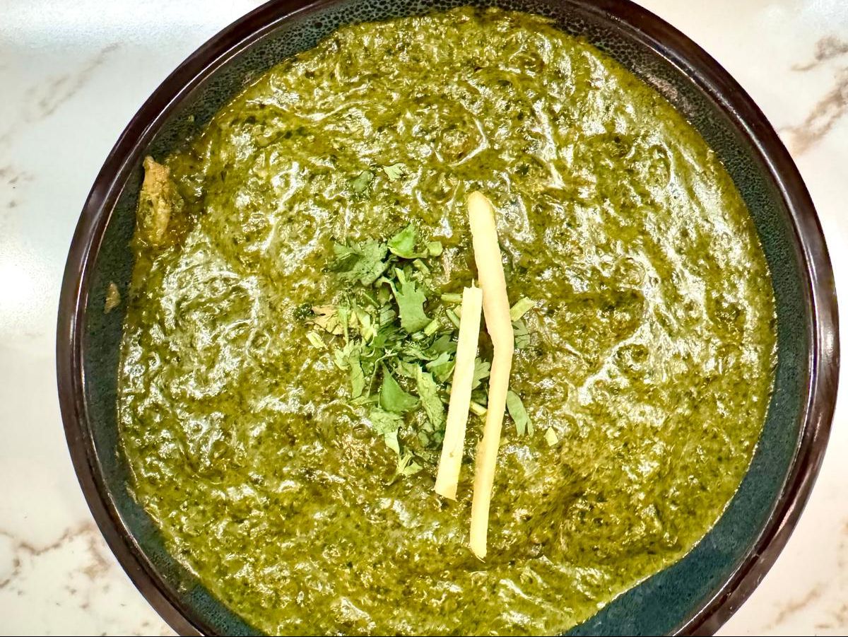 Shrimp Palak.
