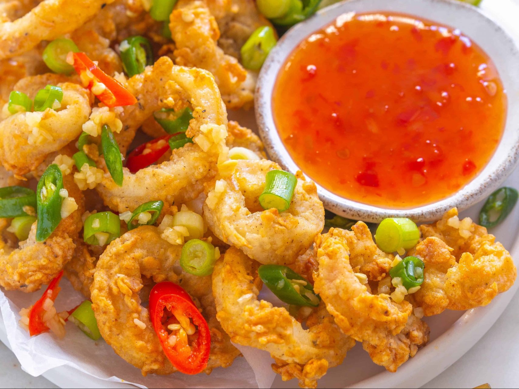 CRISPY CALAMARI.