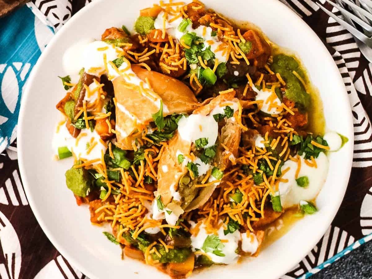 Samosa Chaat.