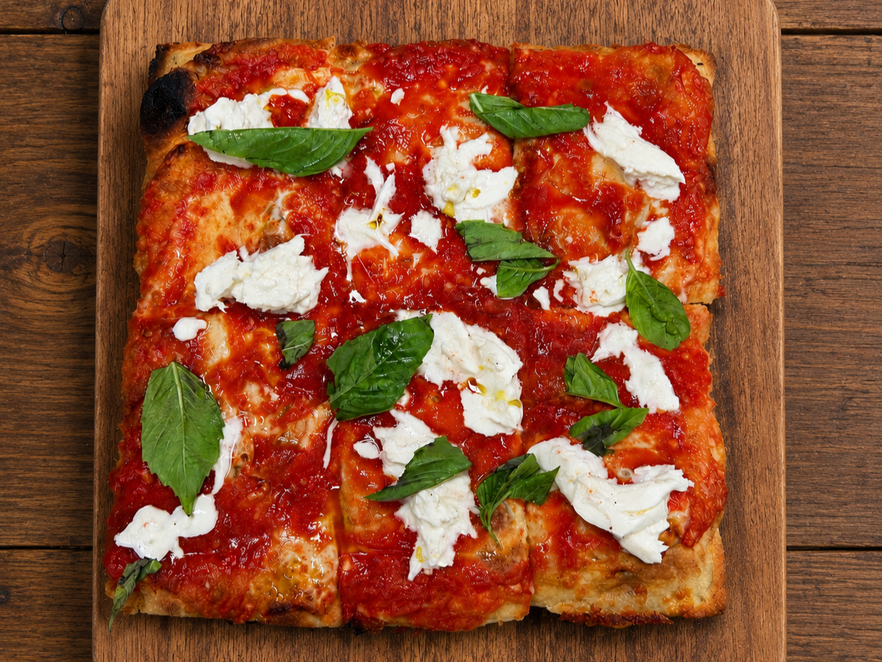 Upside Down Burrata Mini Roman.