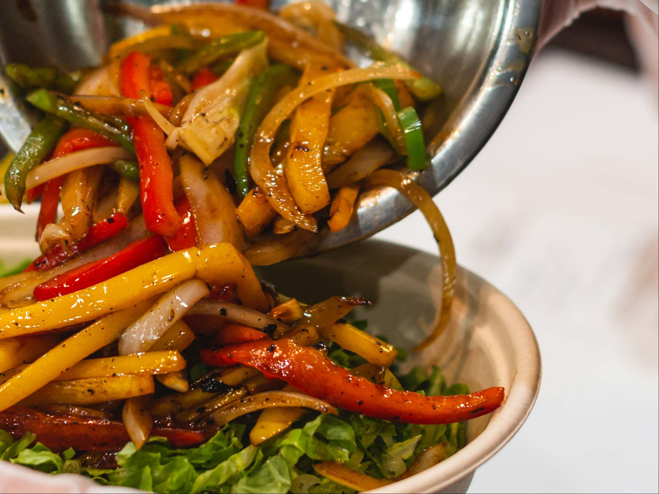 Shrimp A La Plancha Fajita Bowl