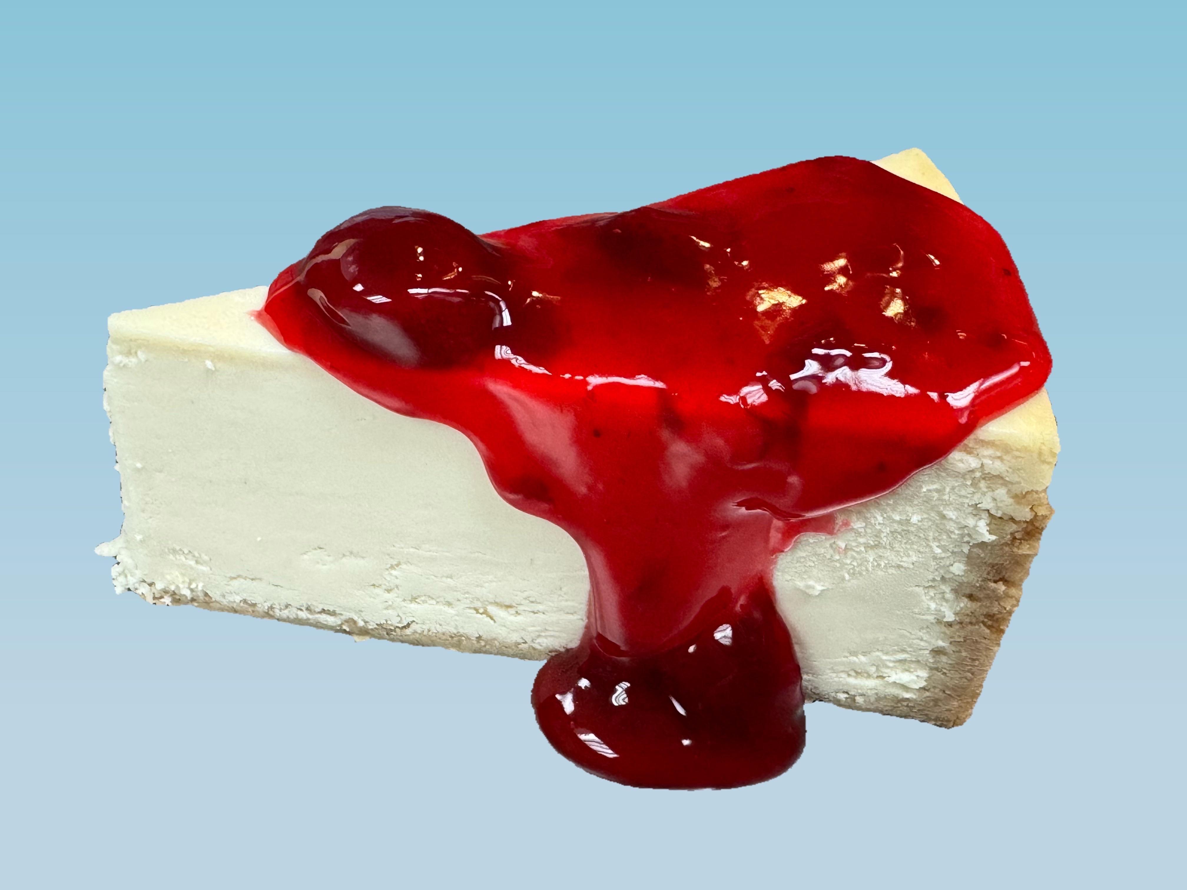 Homemade Strawberry Cheesecake.