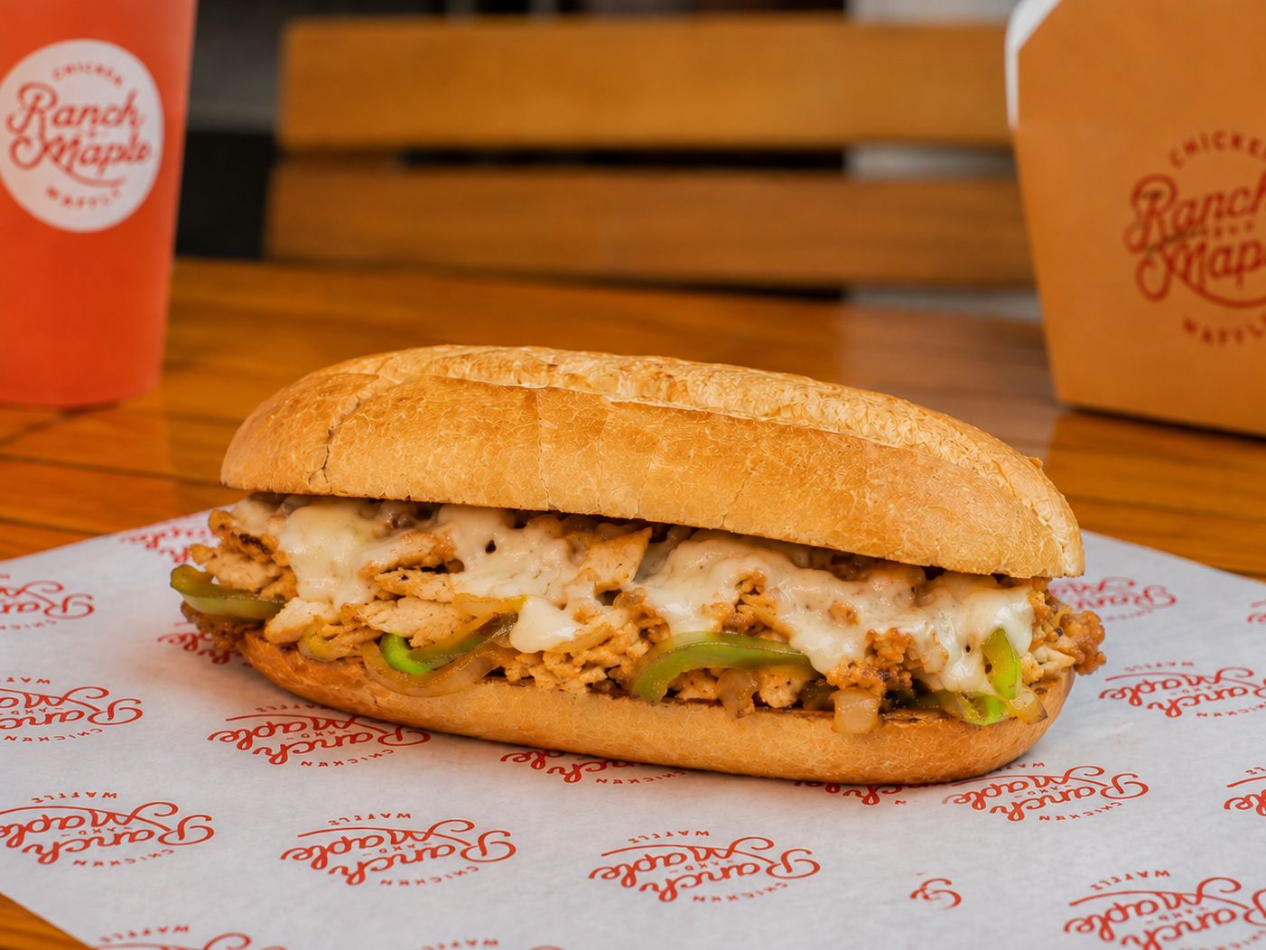 CHICKEN PHILLY CHEESE STEAK.