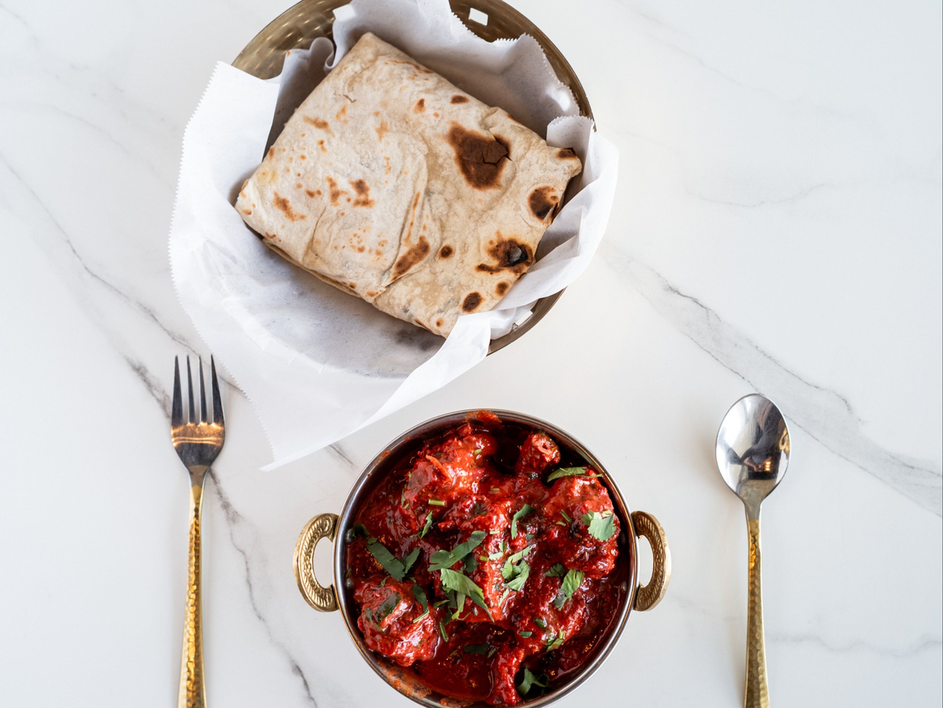 Red Chicken + Rumali Roti.