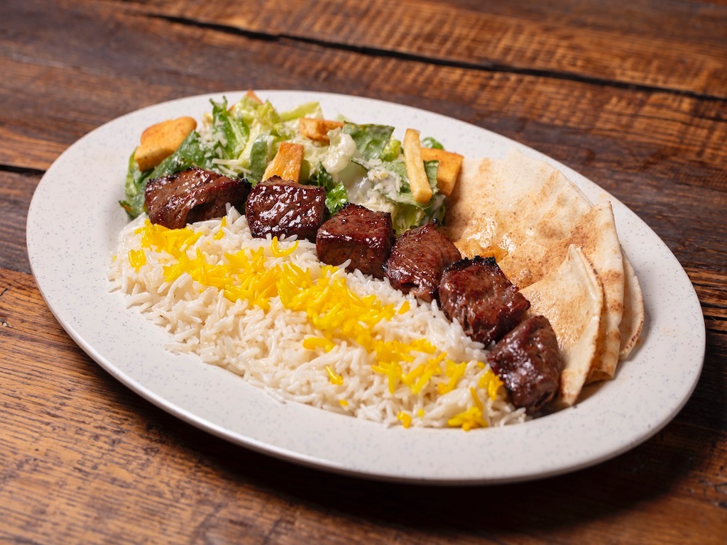 #7) Lamb Kebab Plate