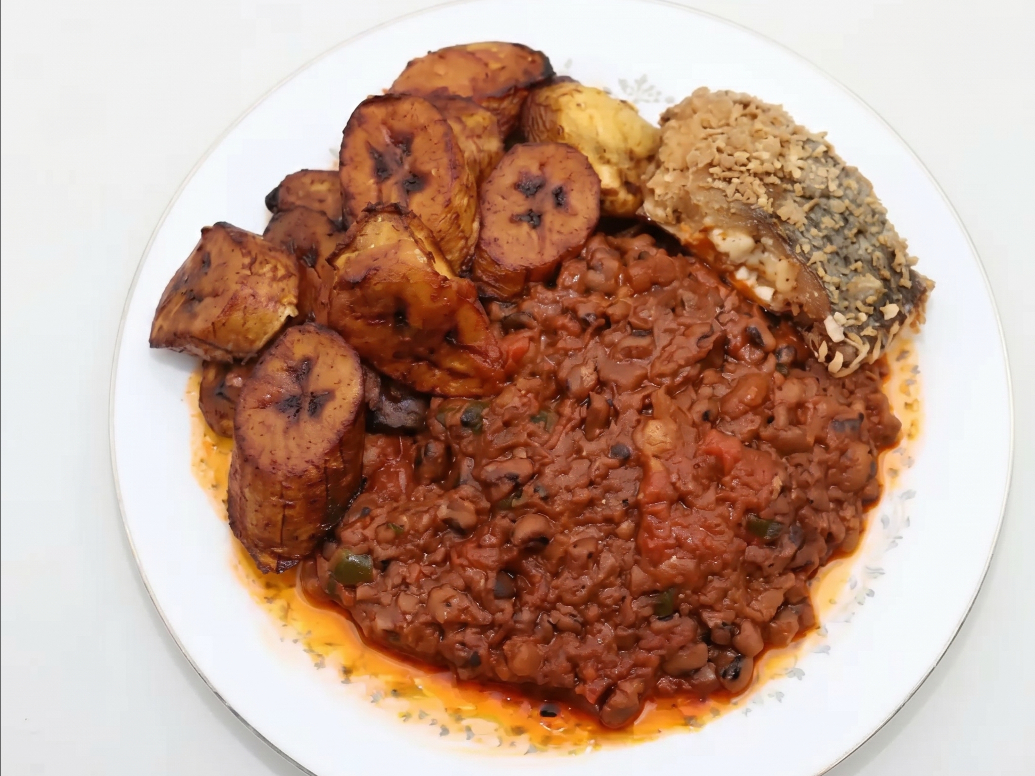 Beans And Sweet Plantains Lg.