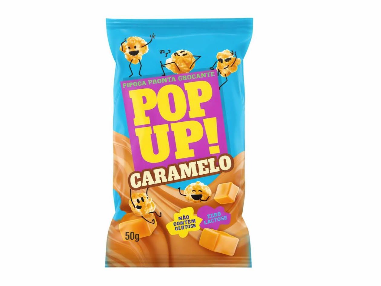 Pipoca Pop Up Caramelo 50g.