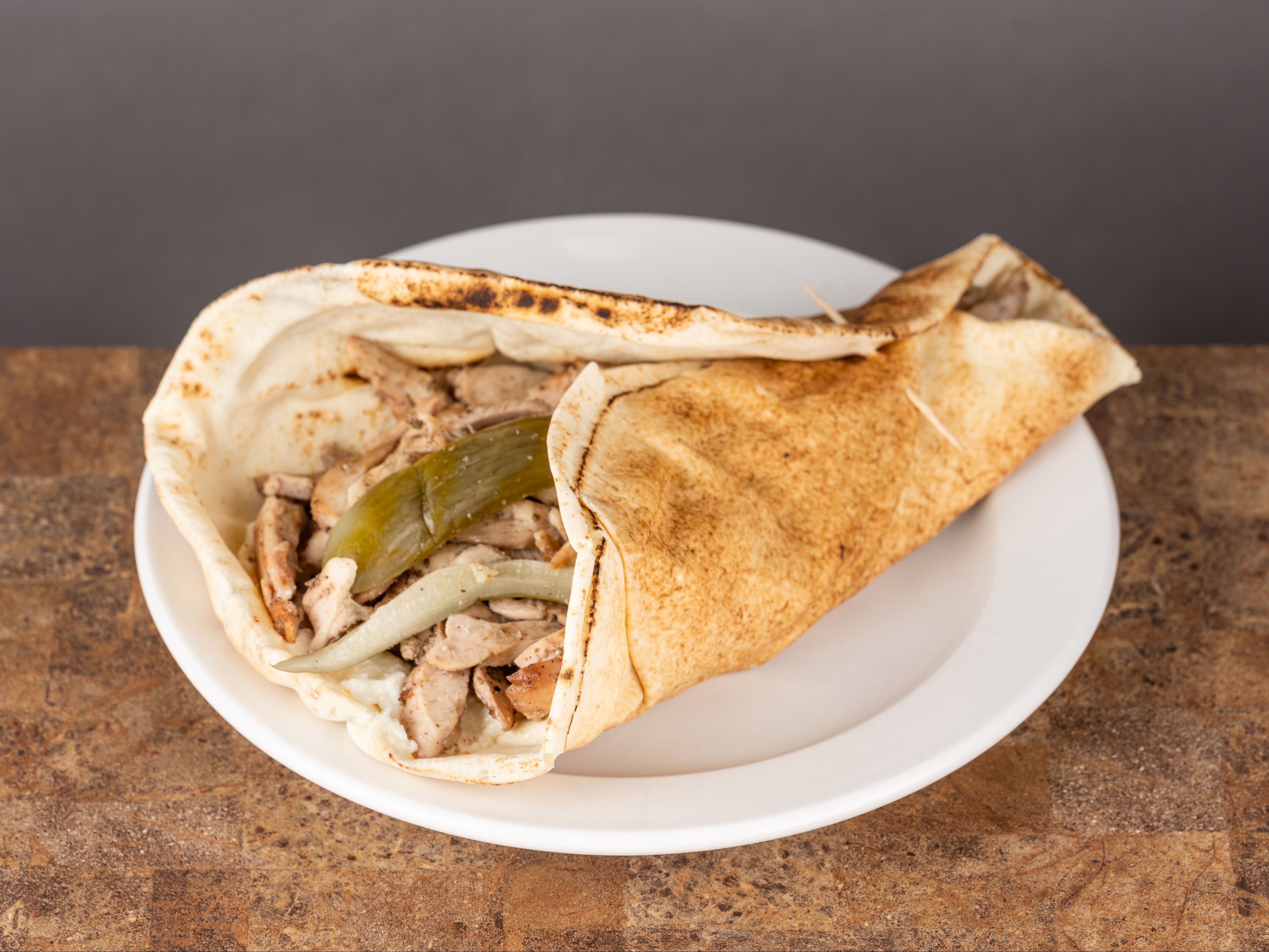 Spicy Chicken Shawarma Sandwich