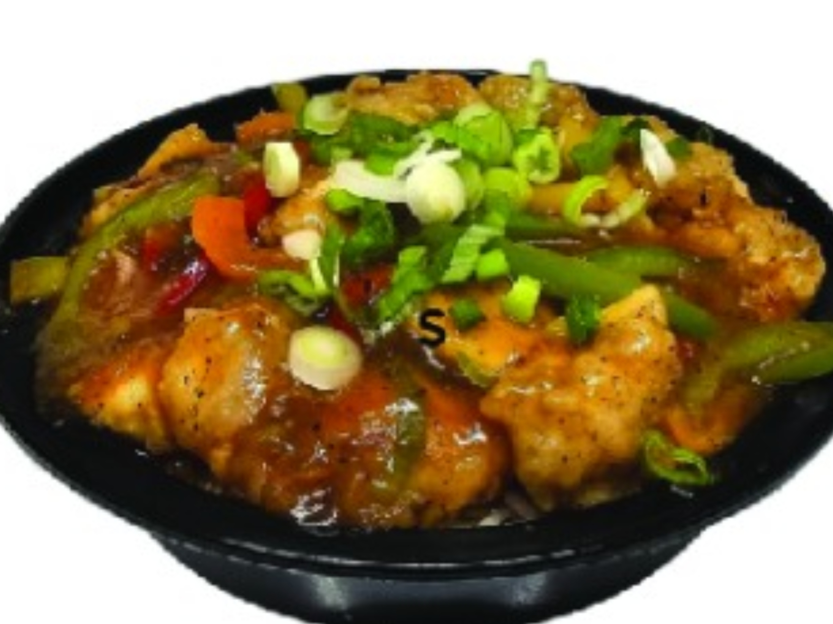 Sweet & Sour Chicken Over Rice.