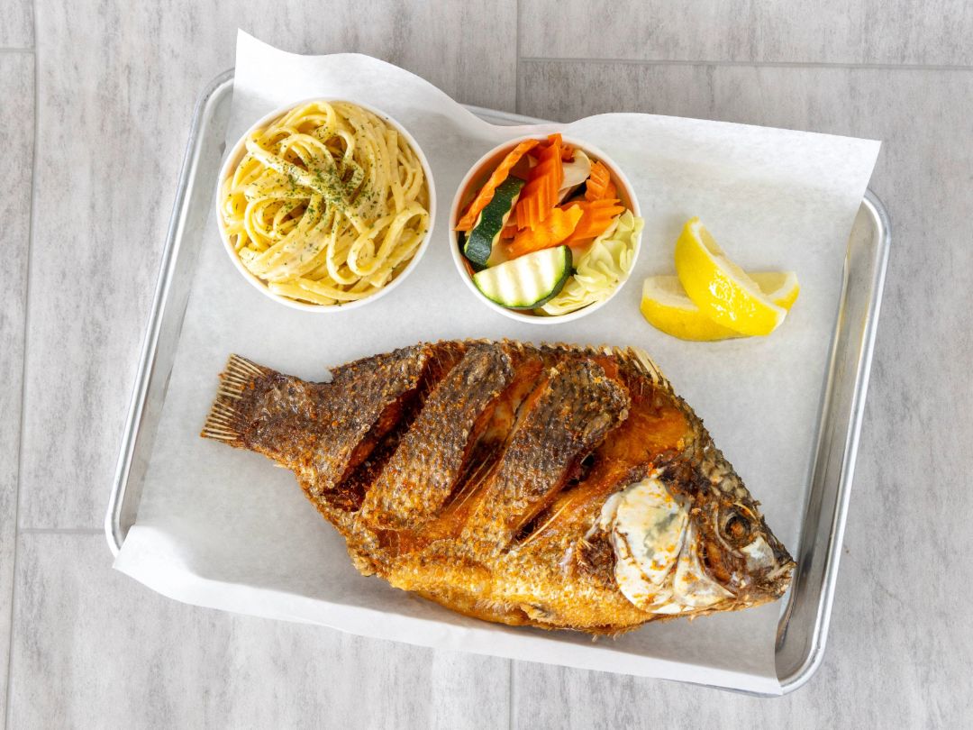 Whole Fried Tilapia Plate