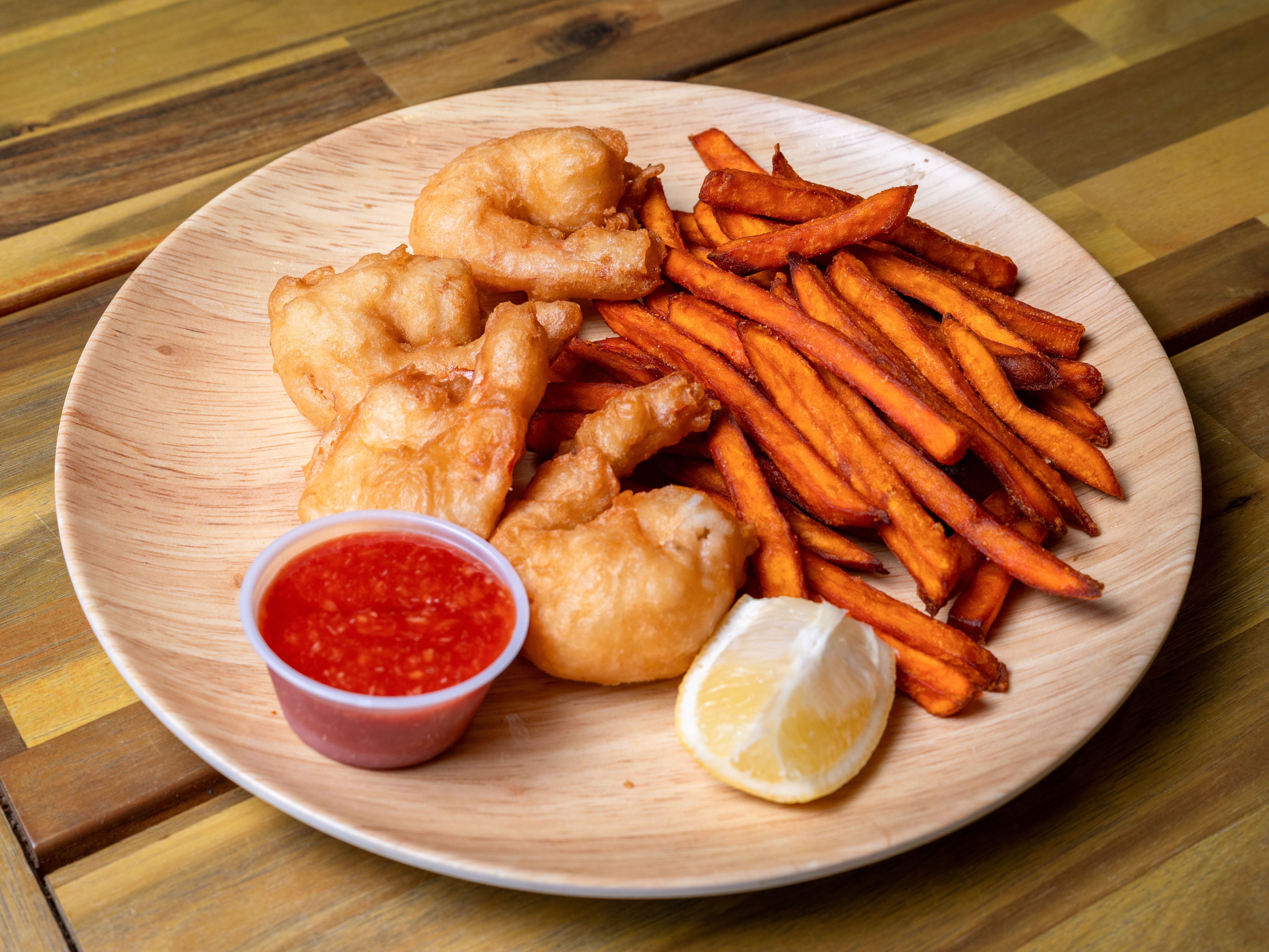 COCONUT SHRIMP & Sweet Potato