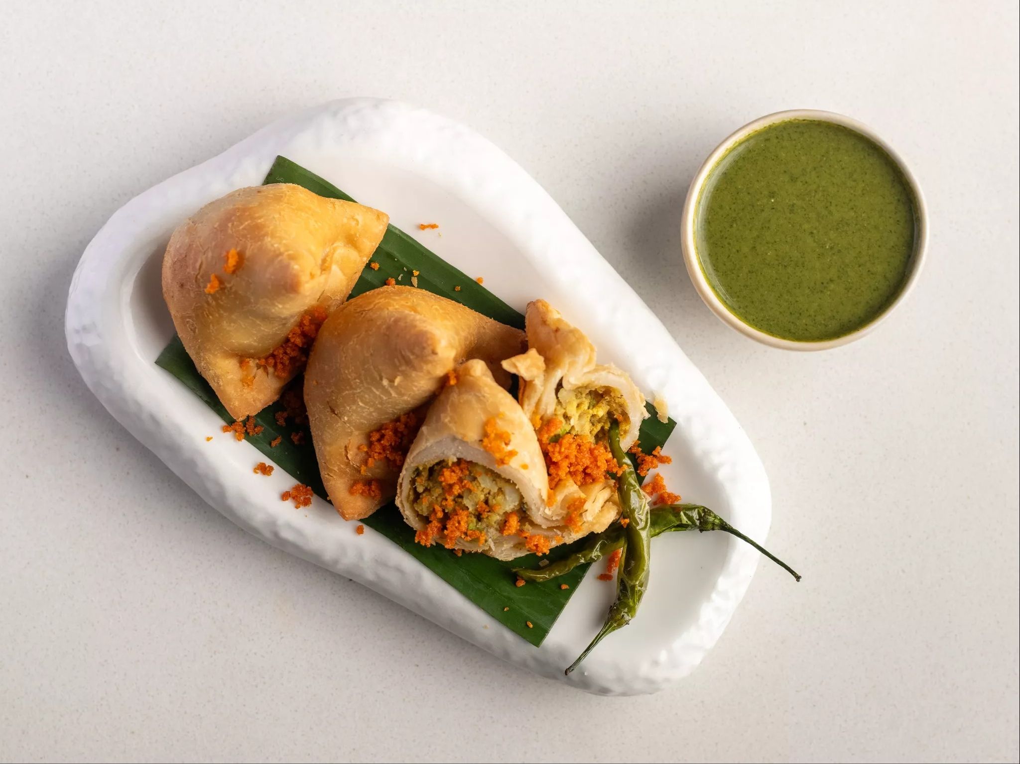 Vegetable Samosa.