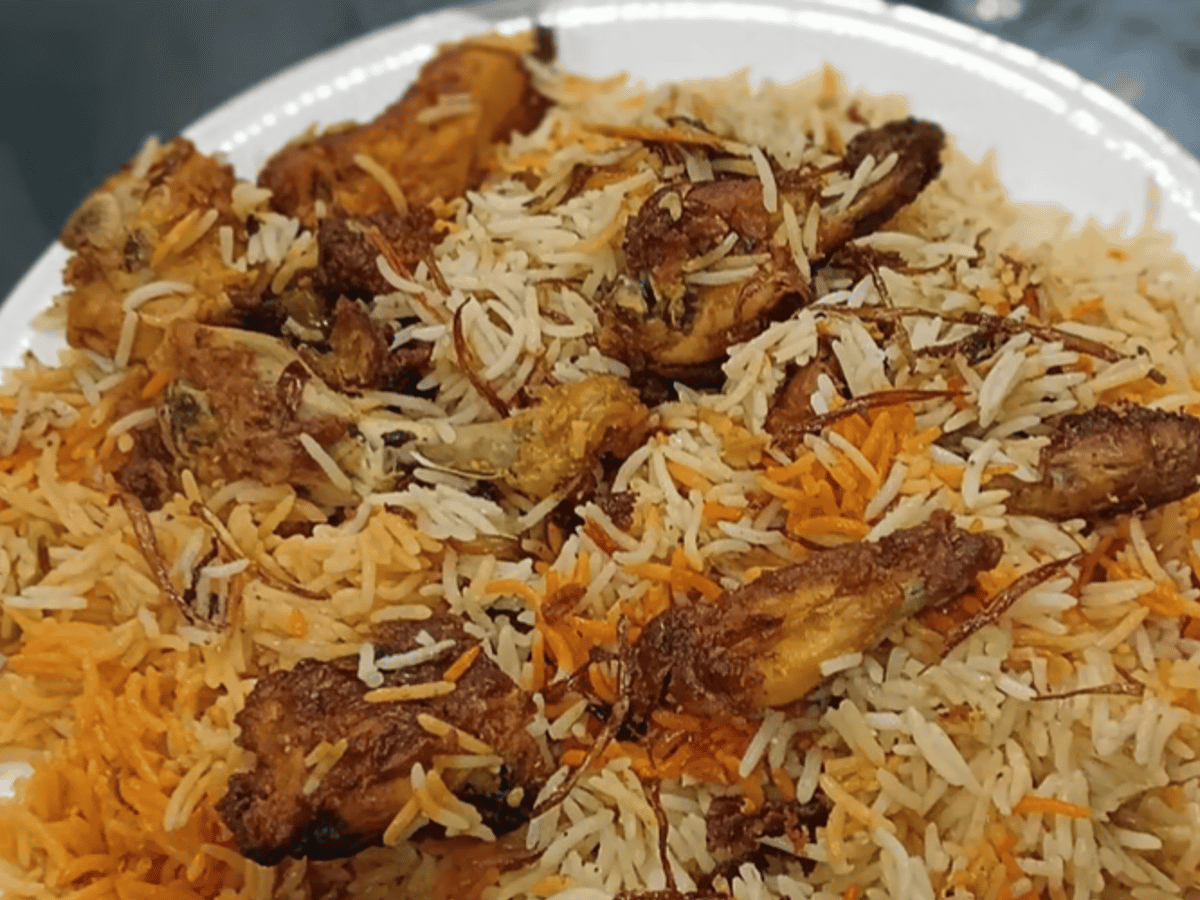 Chicken Fry Piece Biryani.