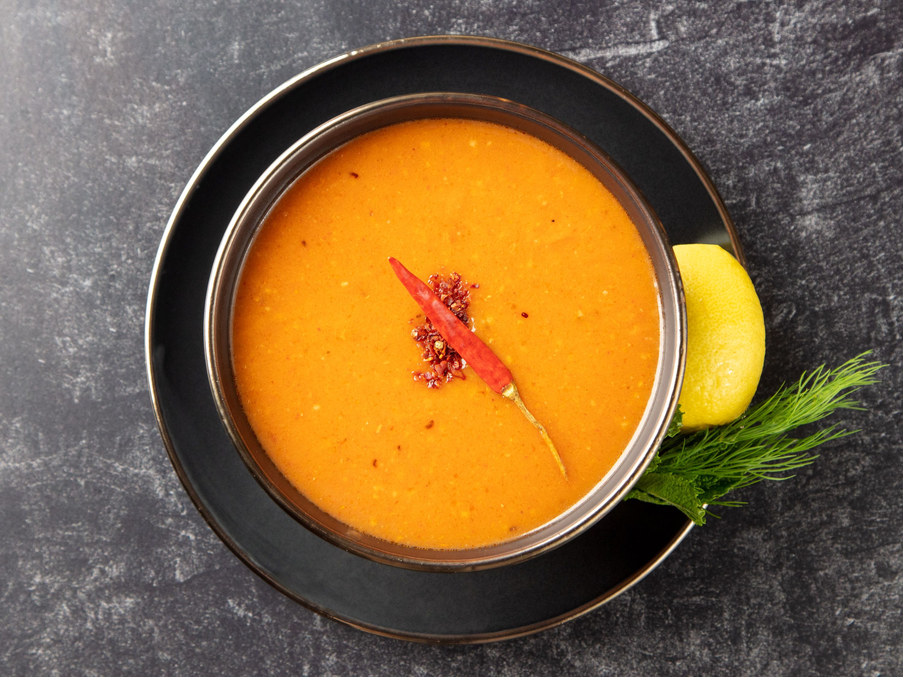 Homemade Lentil Soup.
