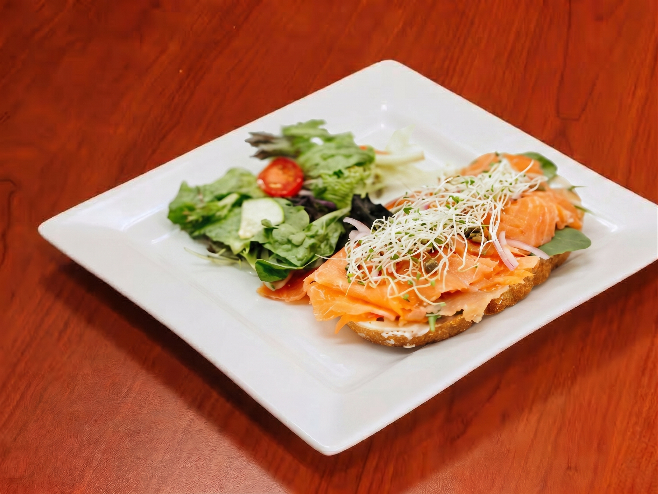 Smoked Salmon With Cream Cheese.