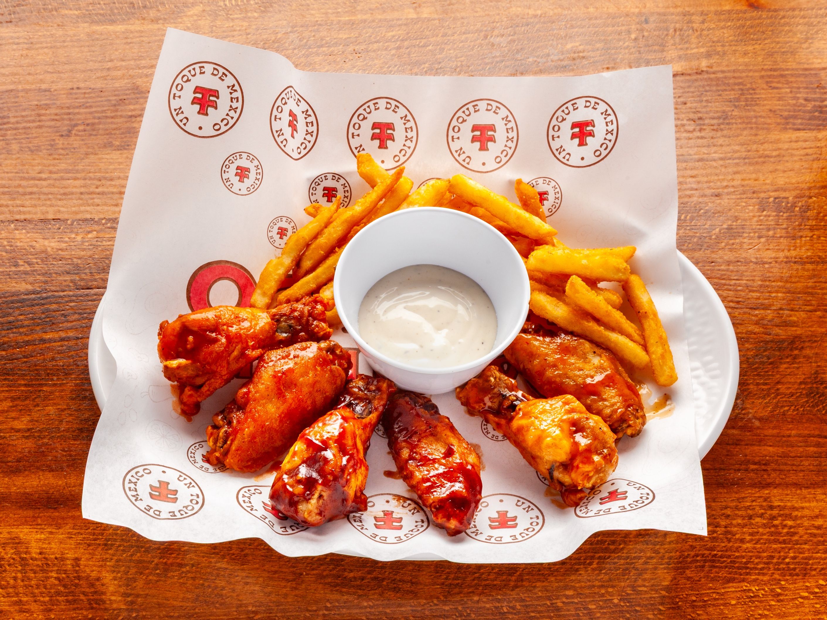 50 Pc Wings + 2 Large Fries