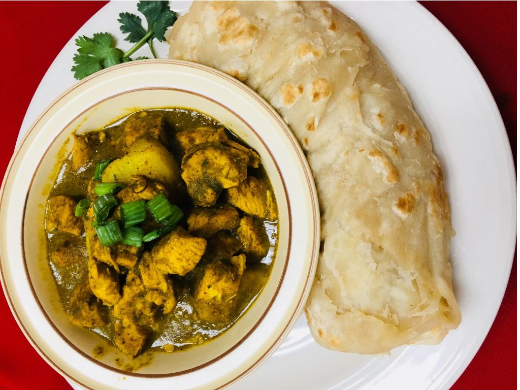 Roti Curry Chicken boneless.