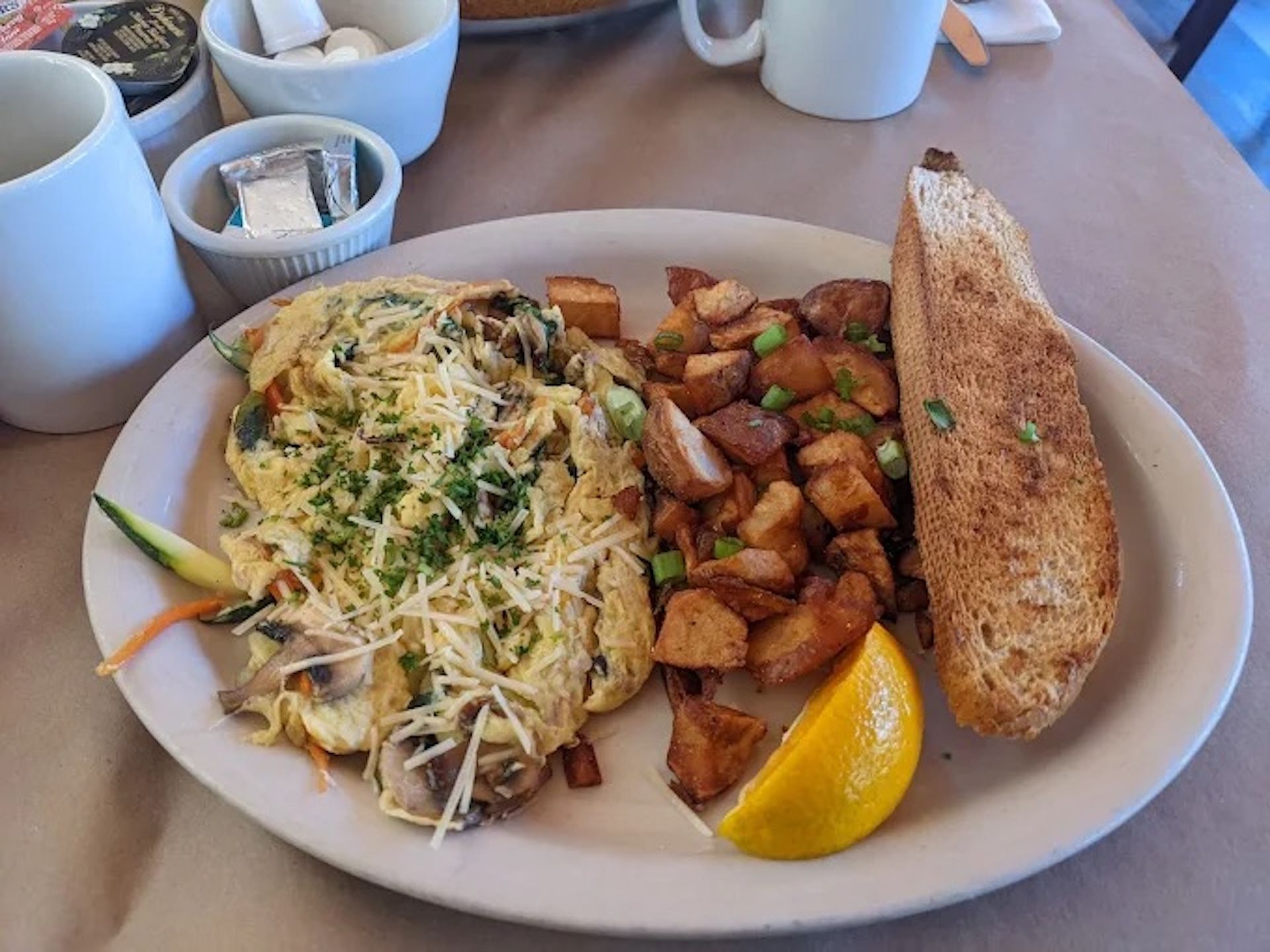 Vegetable Scramble (v).