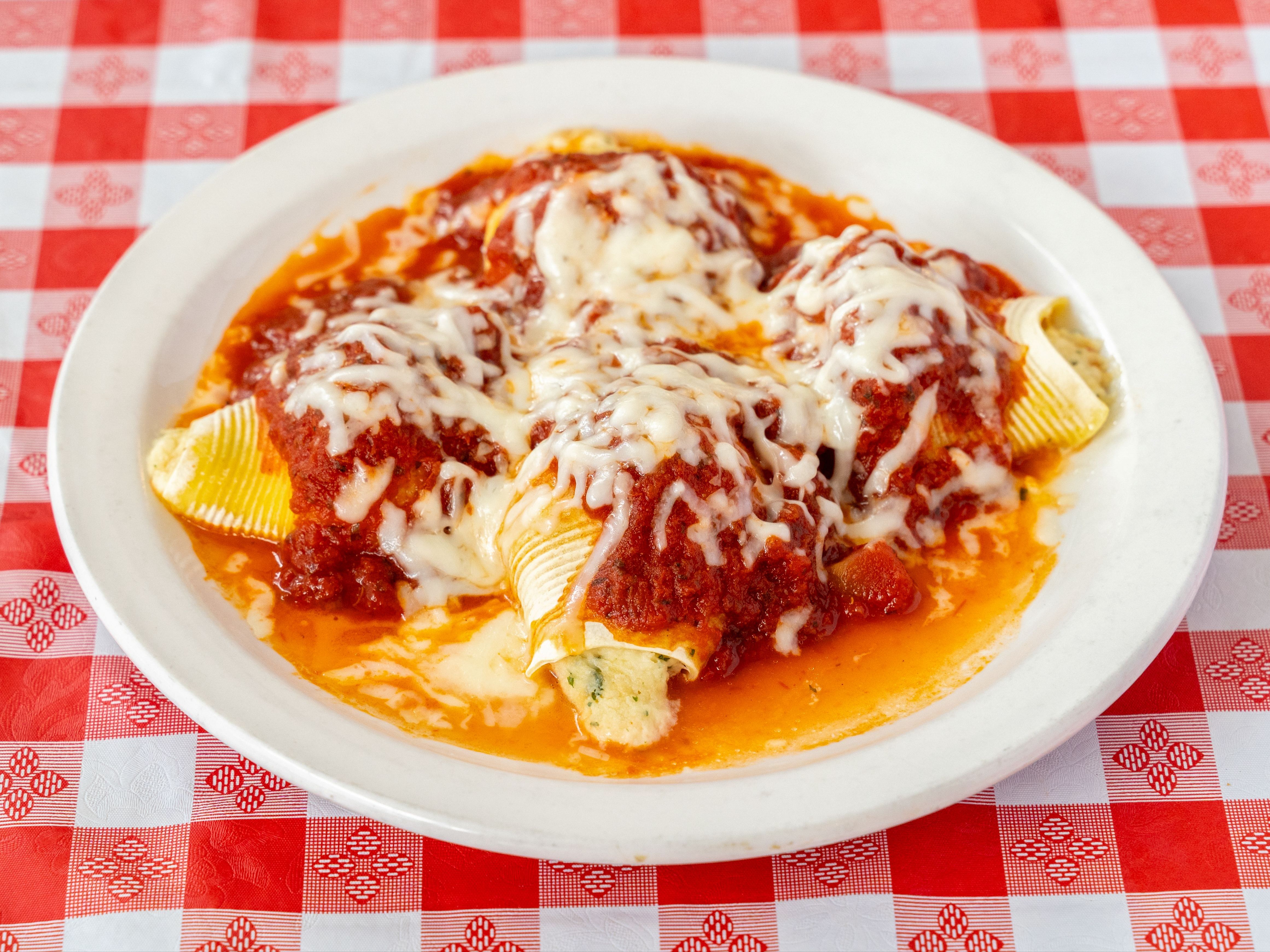 Stuffed Shells - half pan (for 5-7 people).