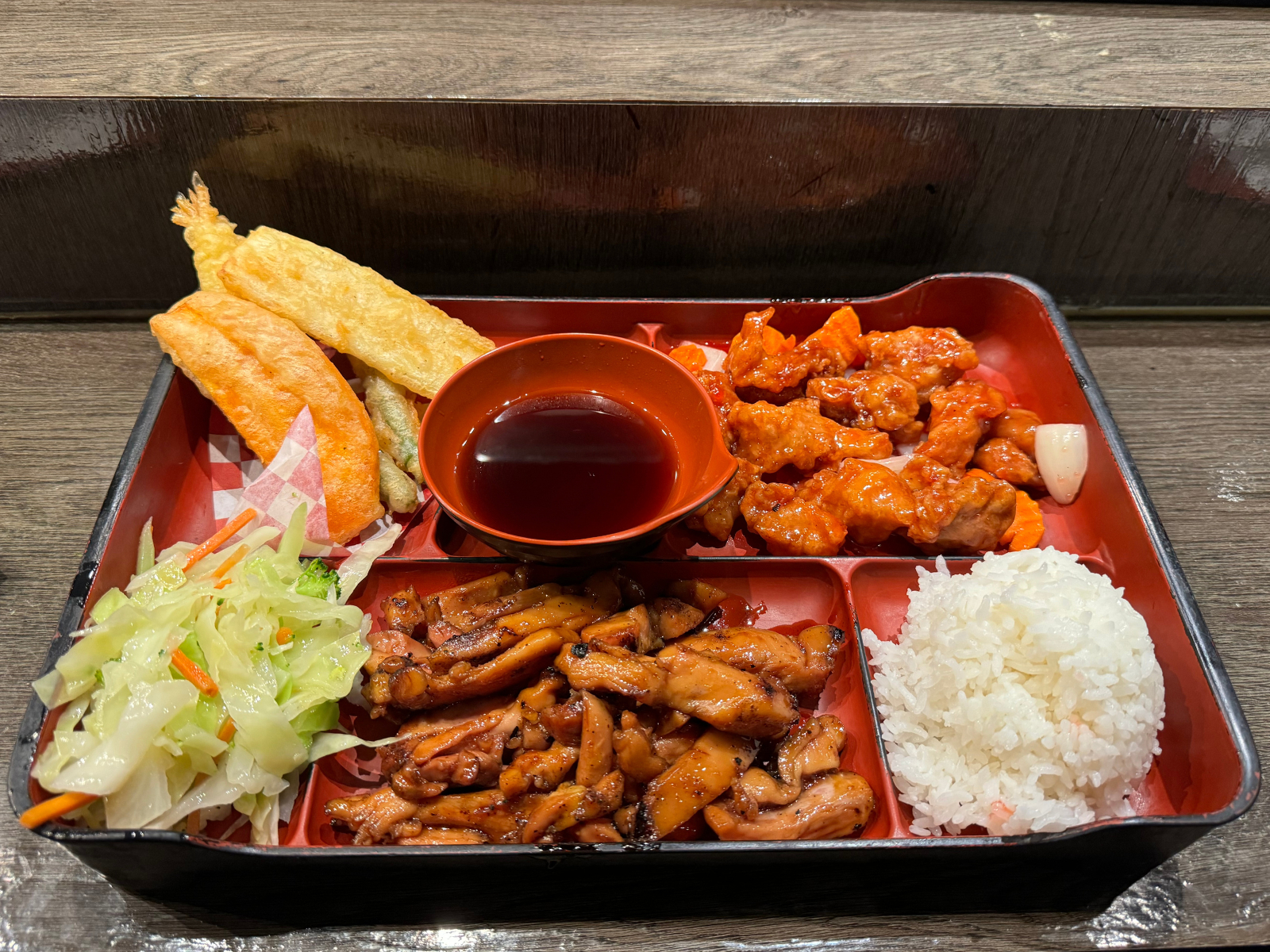 Bento Box A with California Roll.