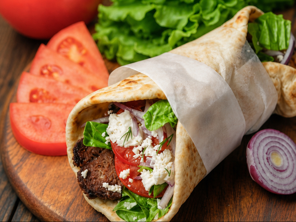 Paneer Pita Wrap.