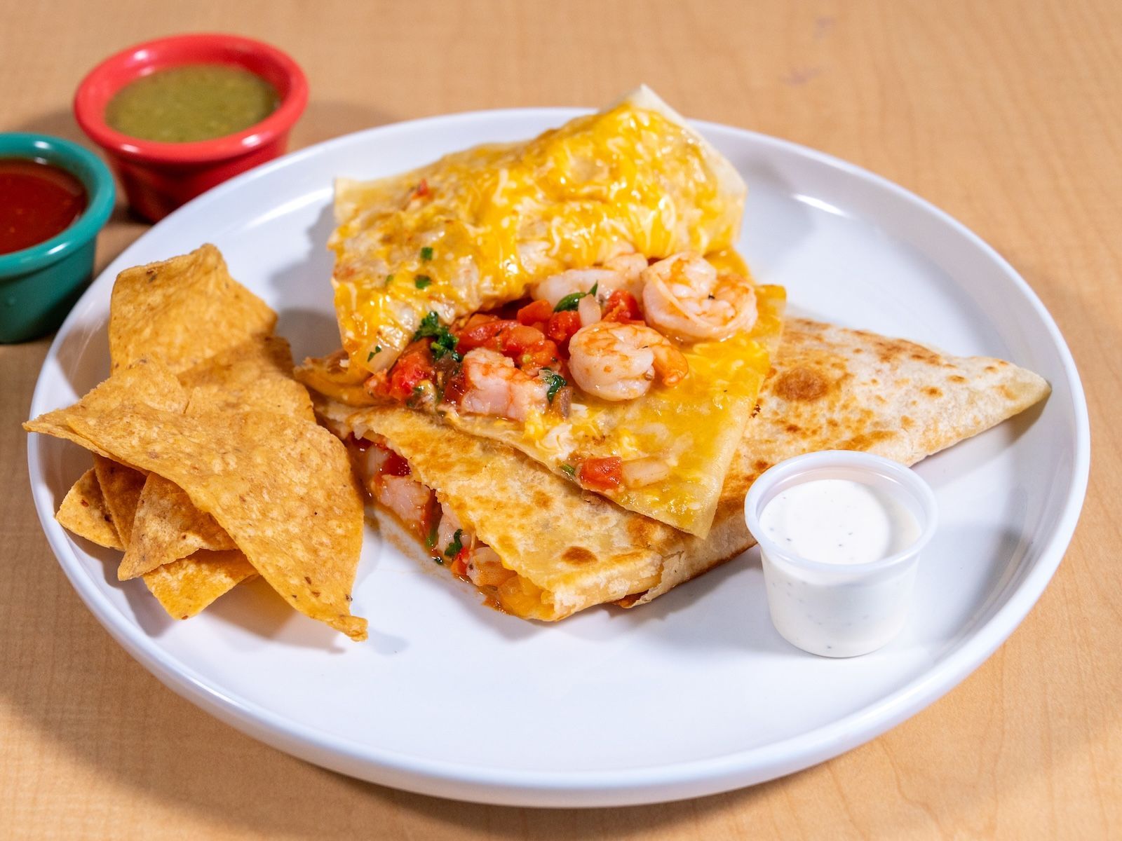 Shrimp Quesadilla.