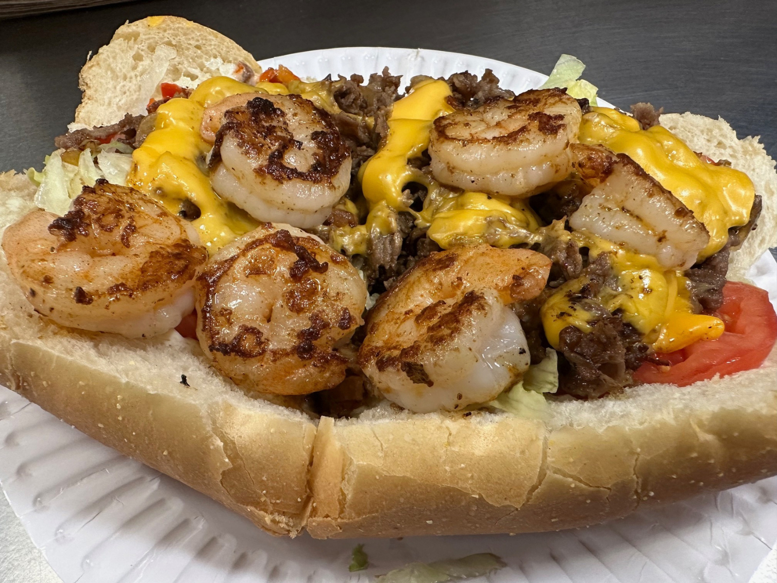 Shrimp Steak Sub.