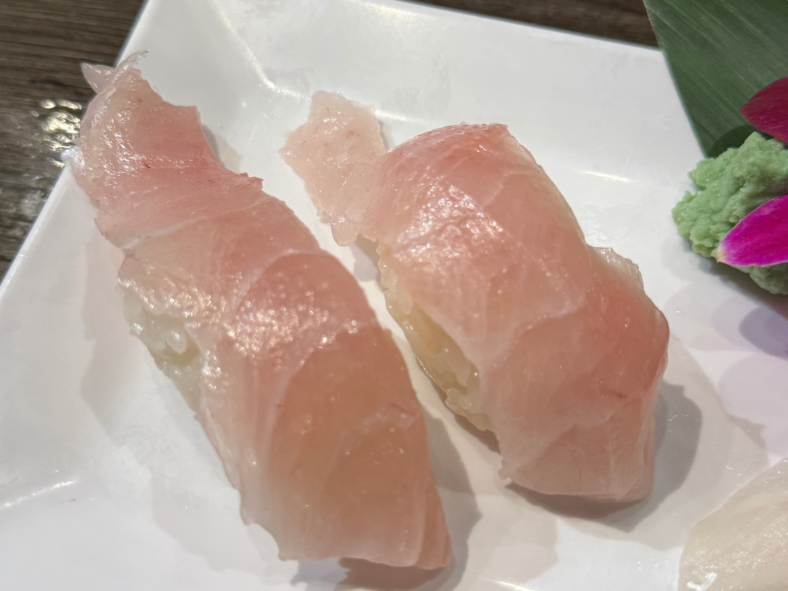 Halibut Nigiri.