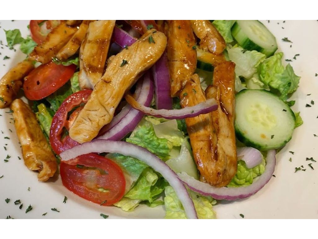 Buffalo Grilled Chicken Salad.