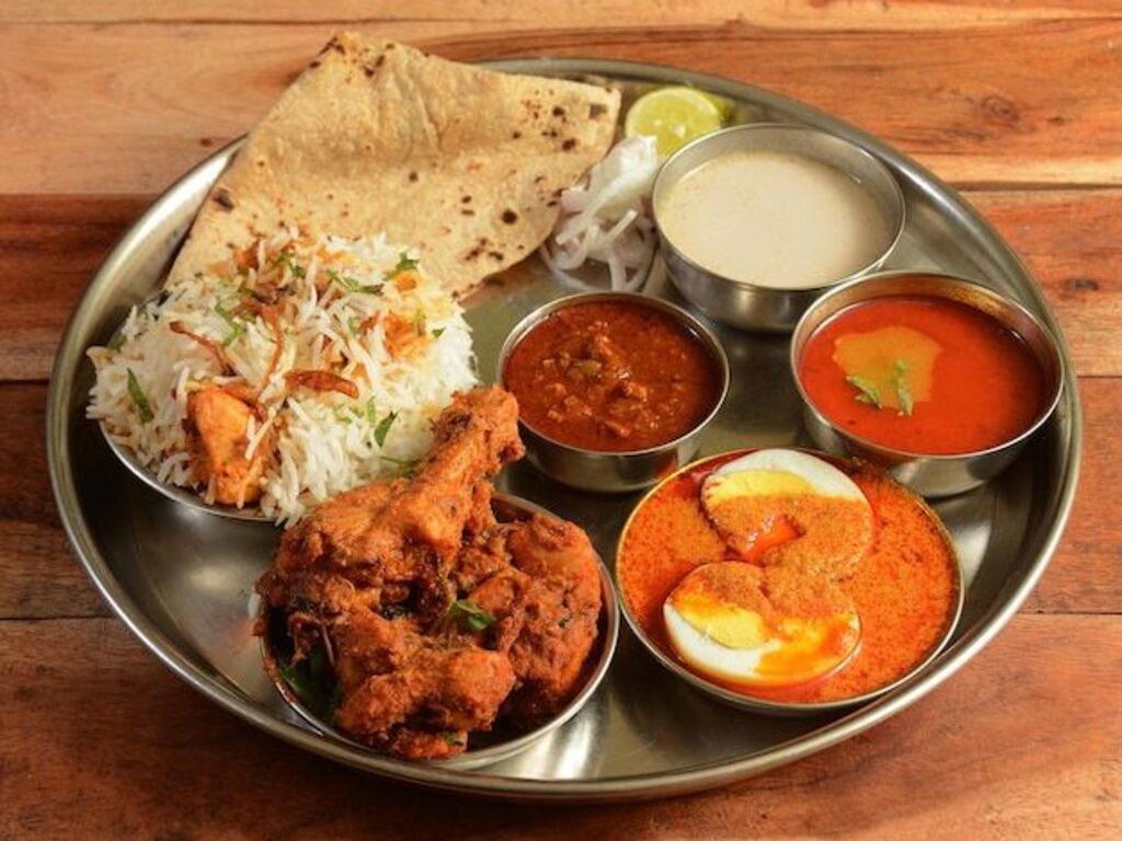 Chicken Thali.