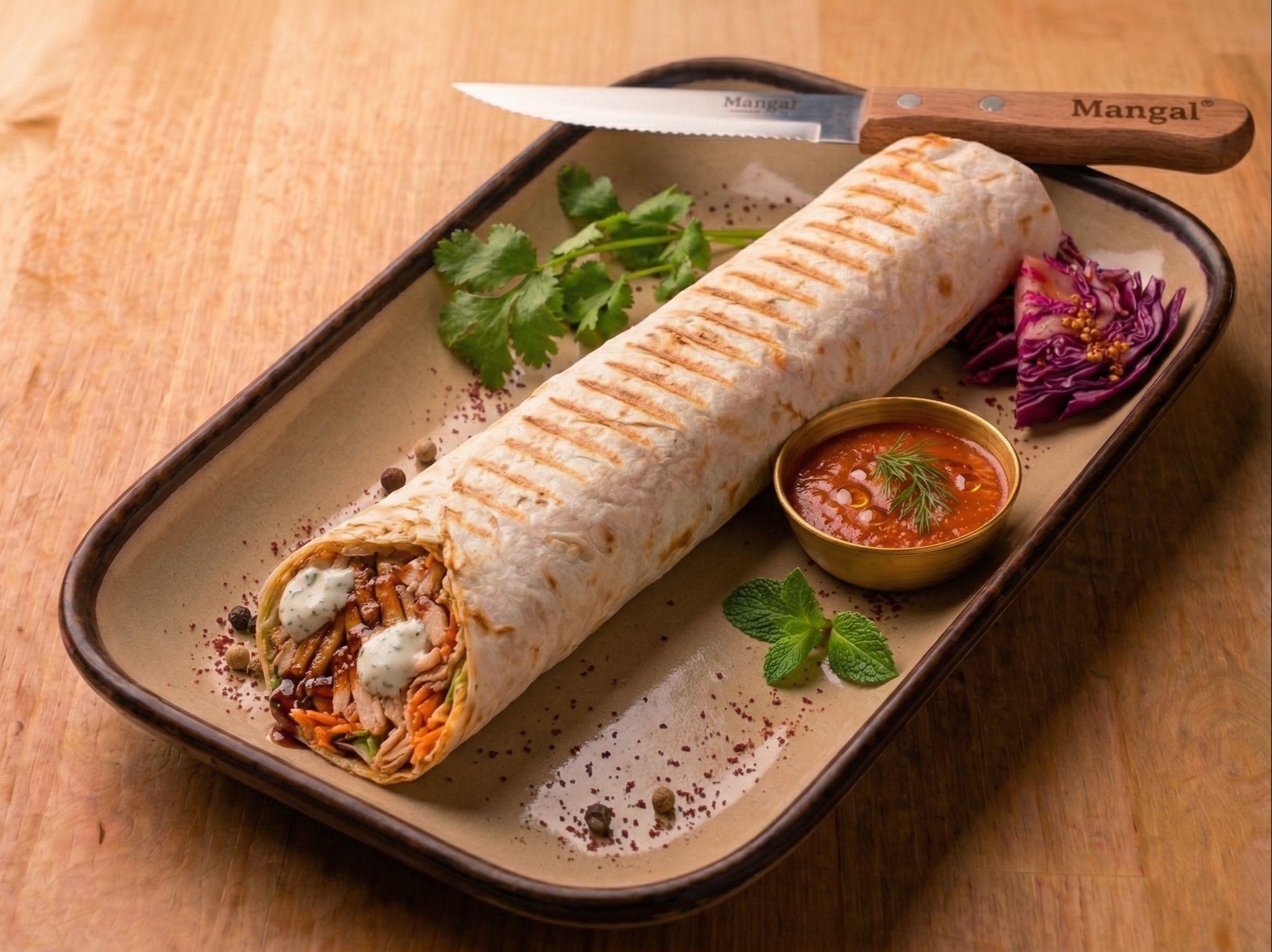 Lunch Chicken Shawarma (lavash).