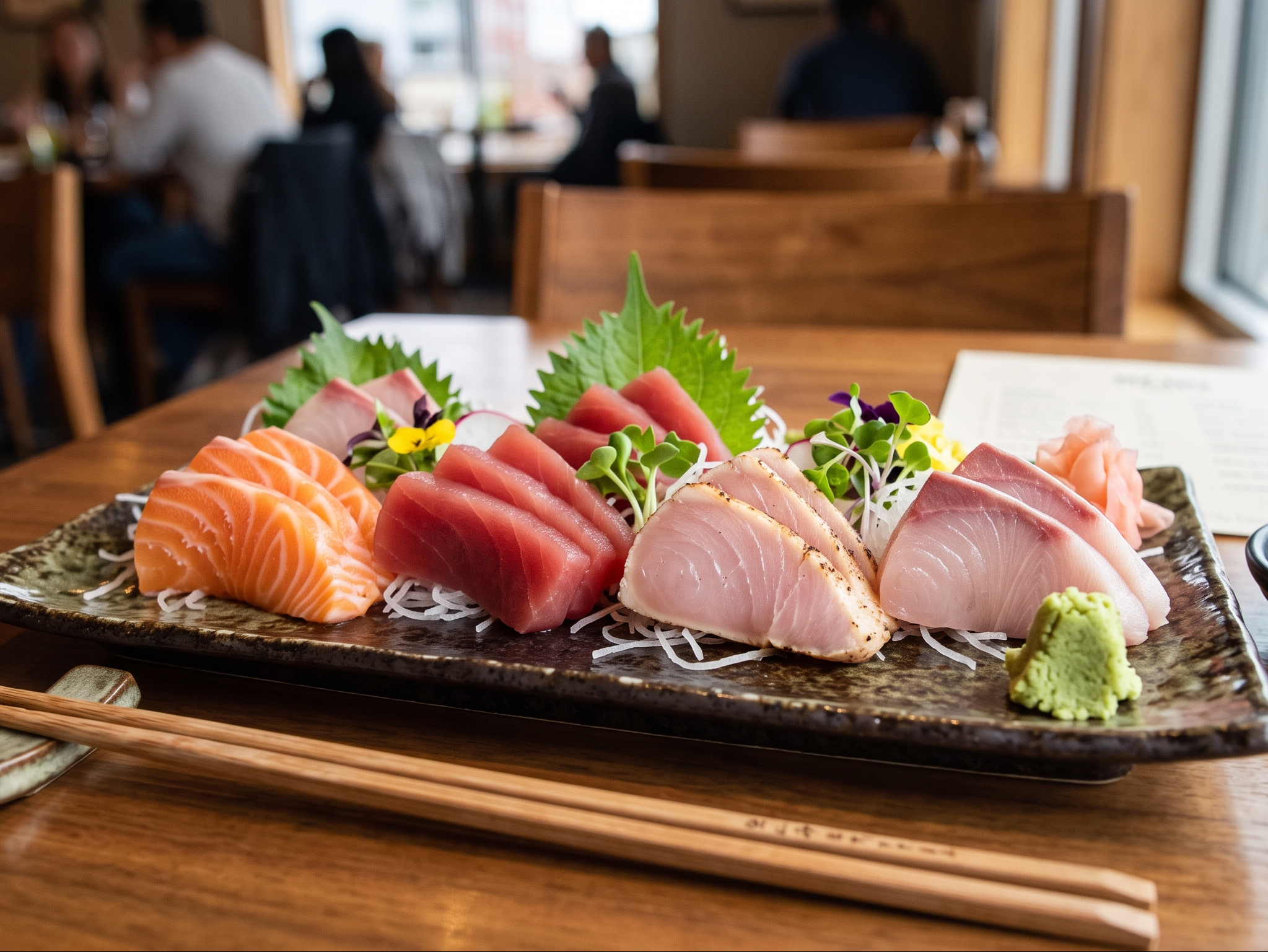 12pc Sashimi Lunch Set.