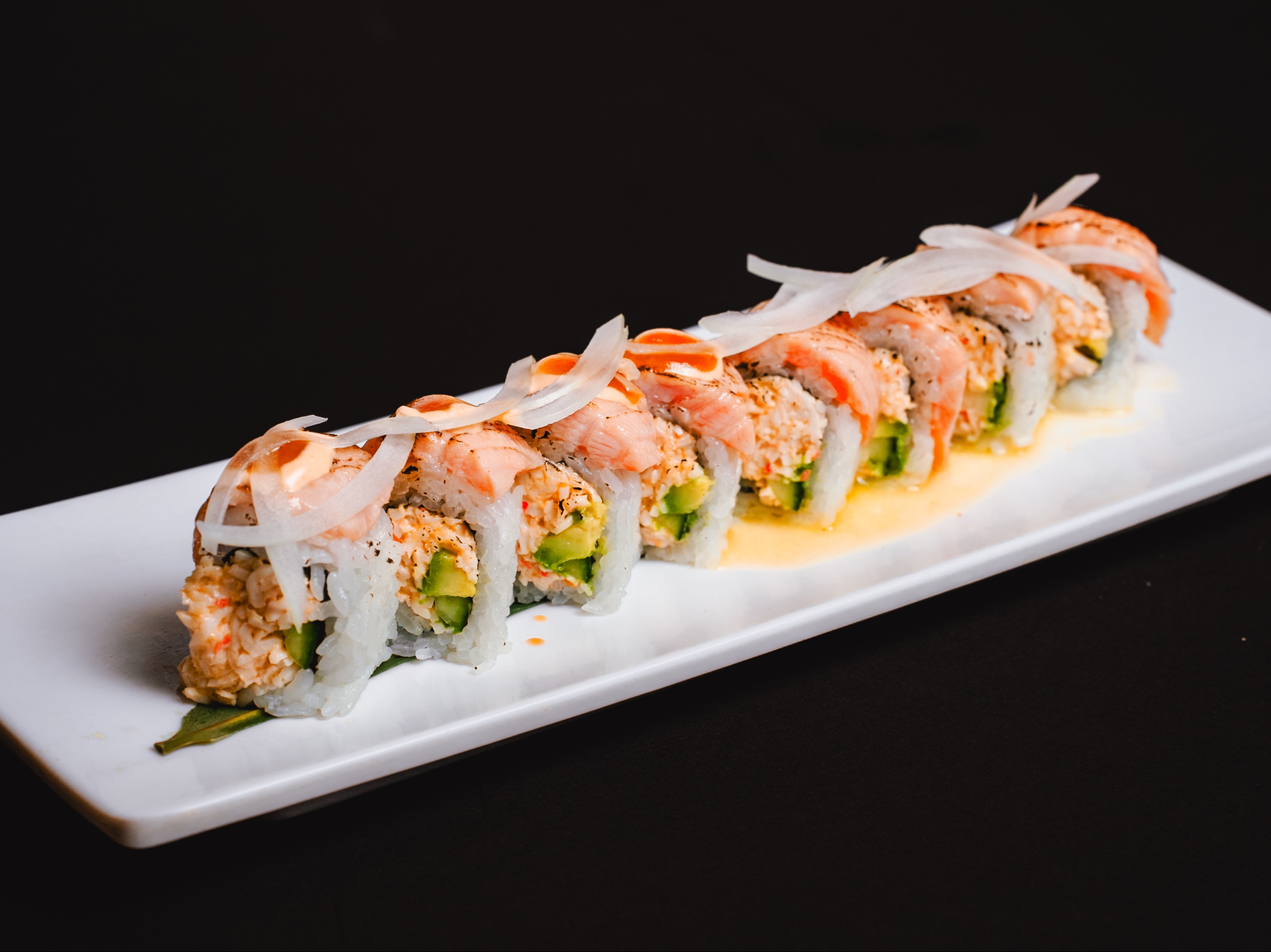 Aburi Salmon Roll.