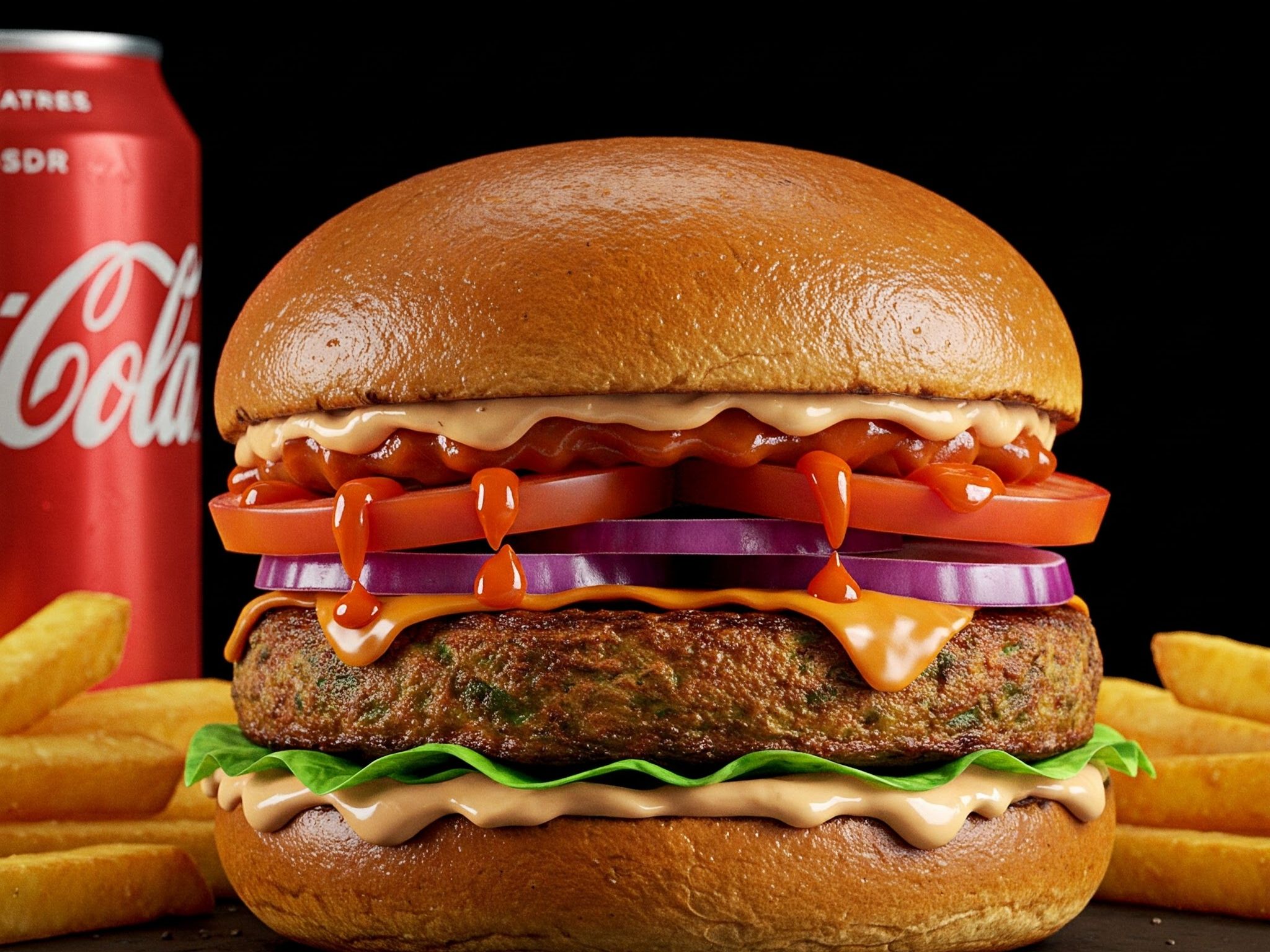 Veg Pattie meal.