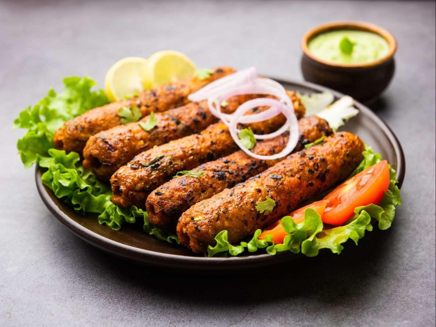 Chicken Seekh Kabab.