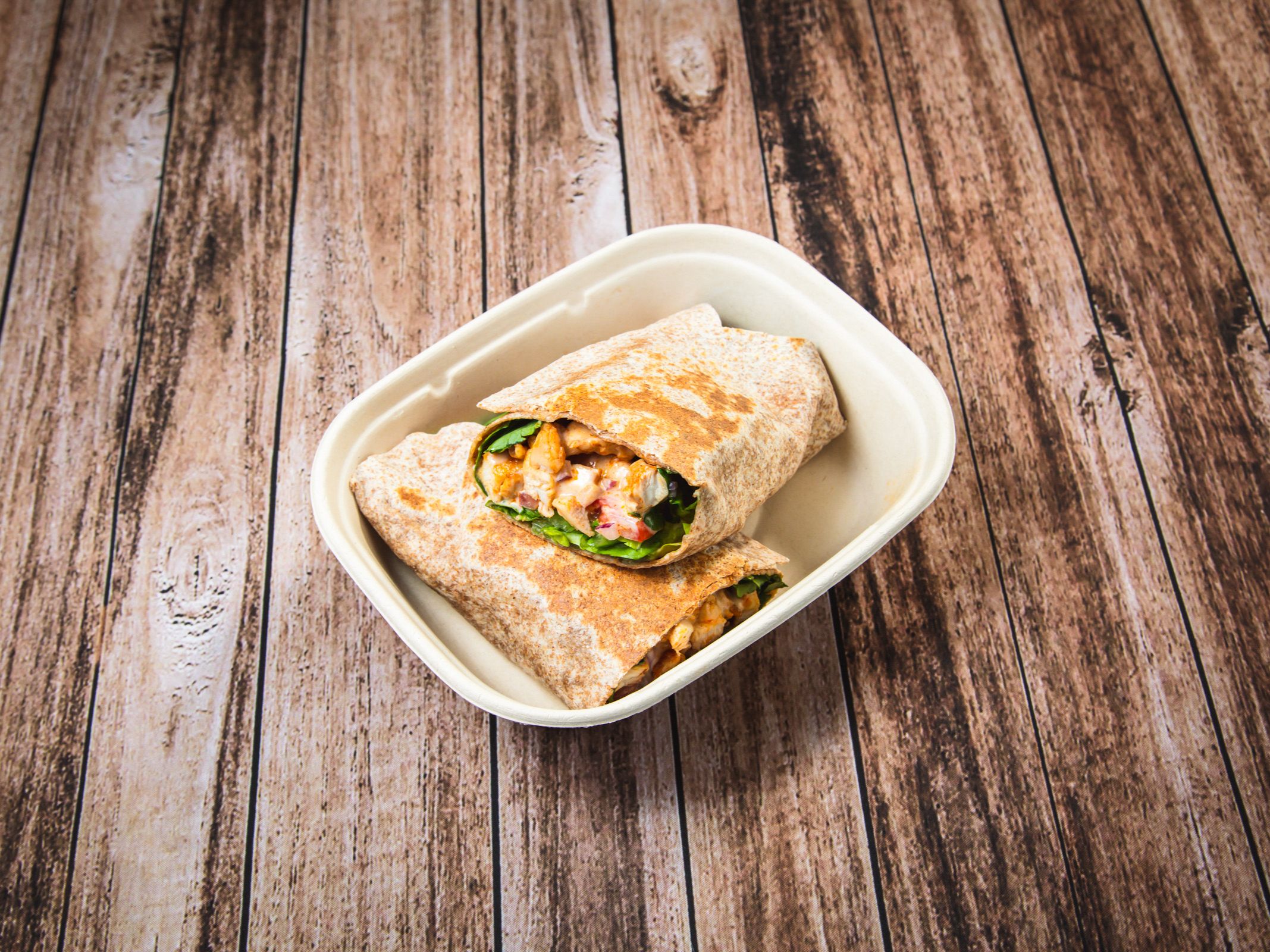 Protein Chicken and Wrap.