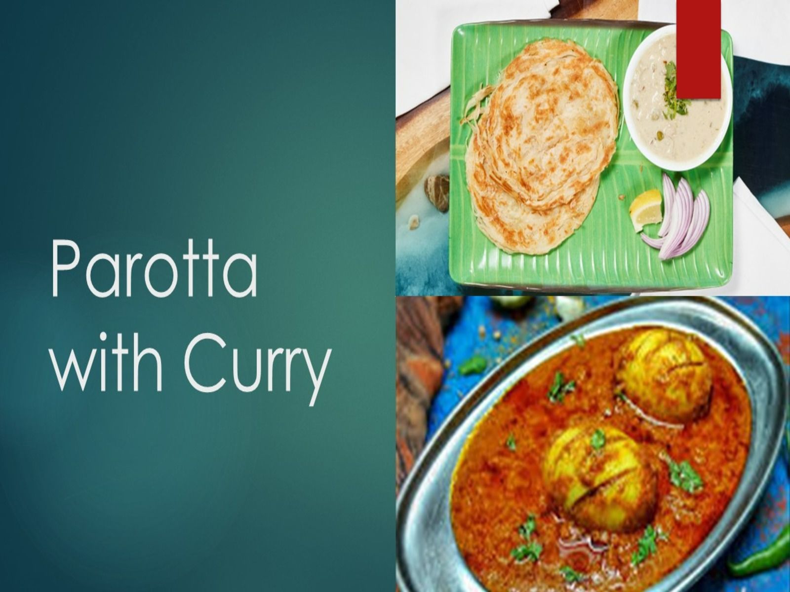Parotta With Egg Curry