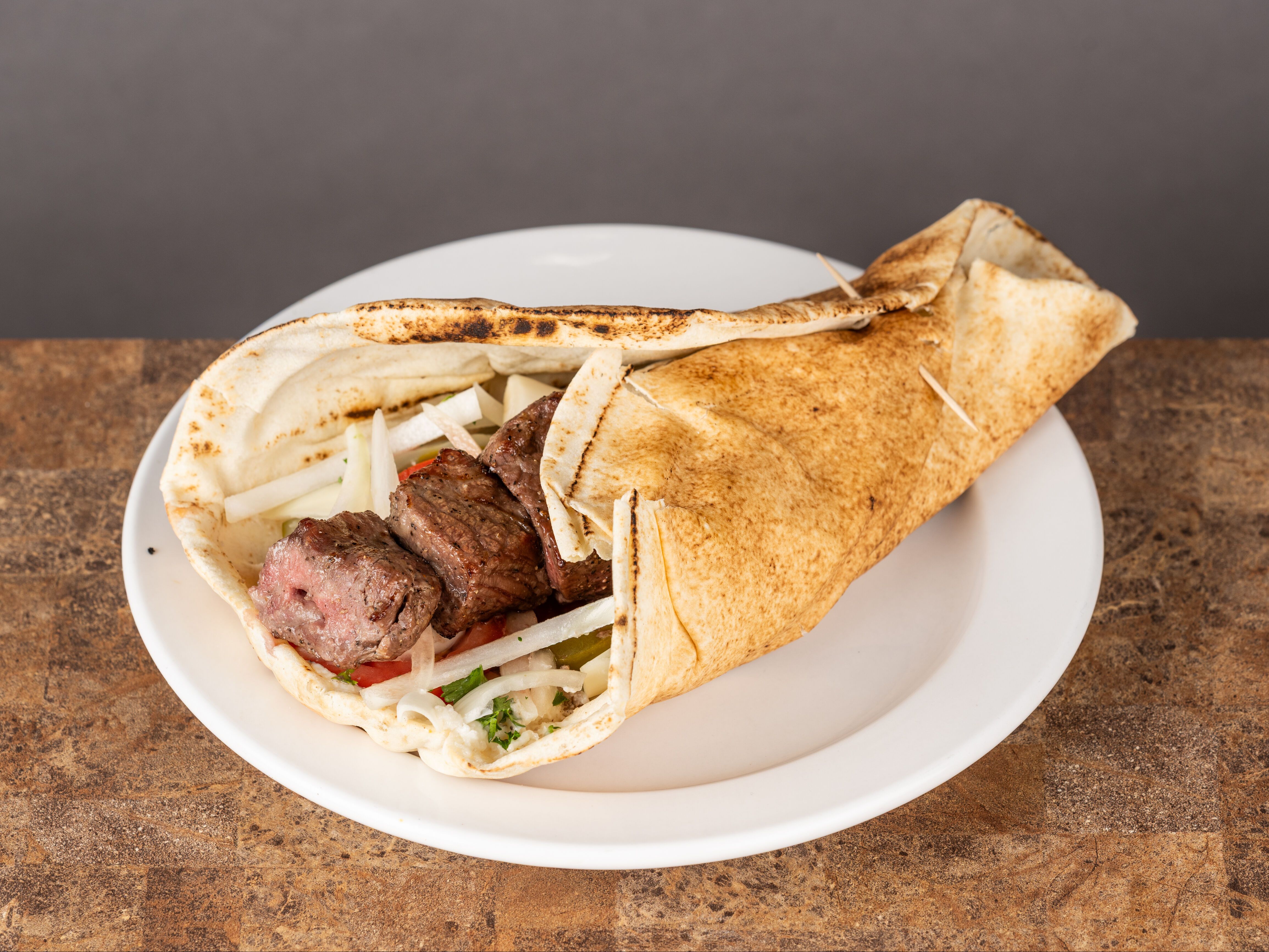 Beef Shish Kabob Sandwich
