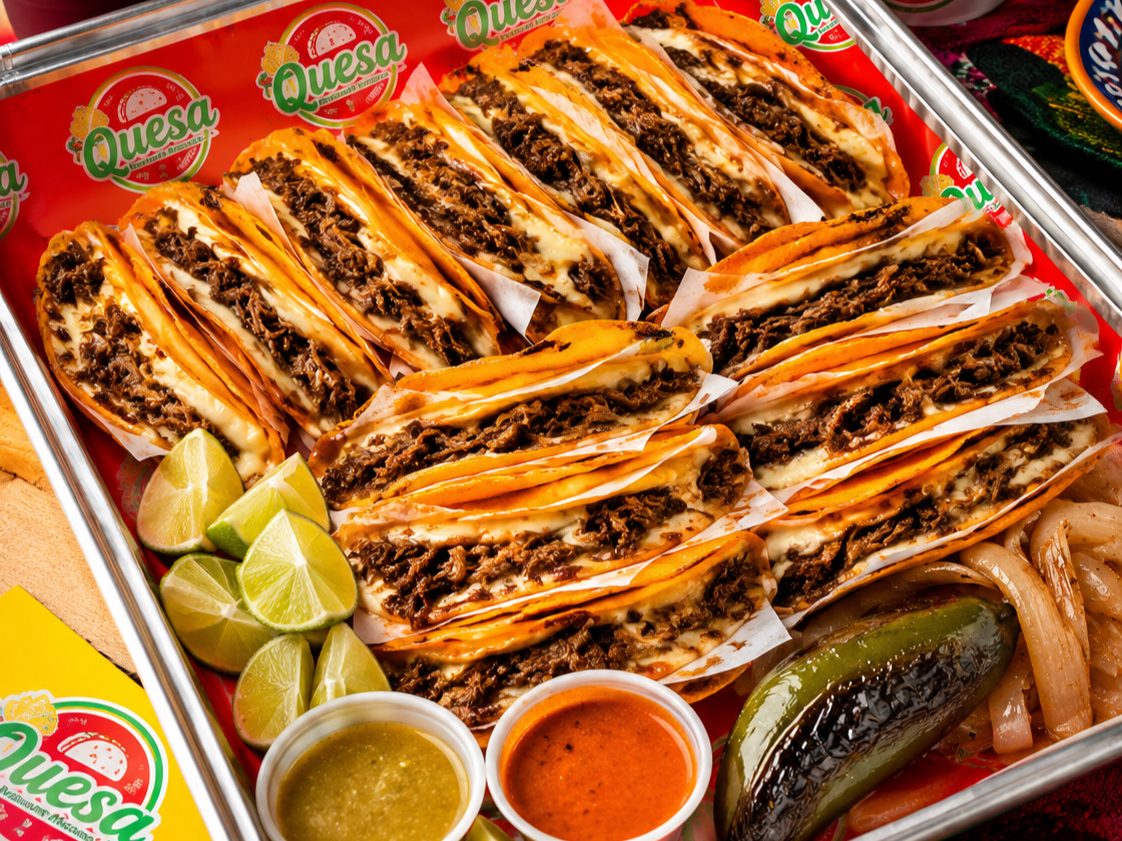 QuesaBirria Tacos (Catering).