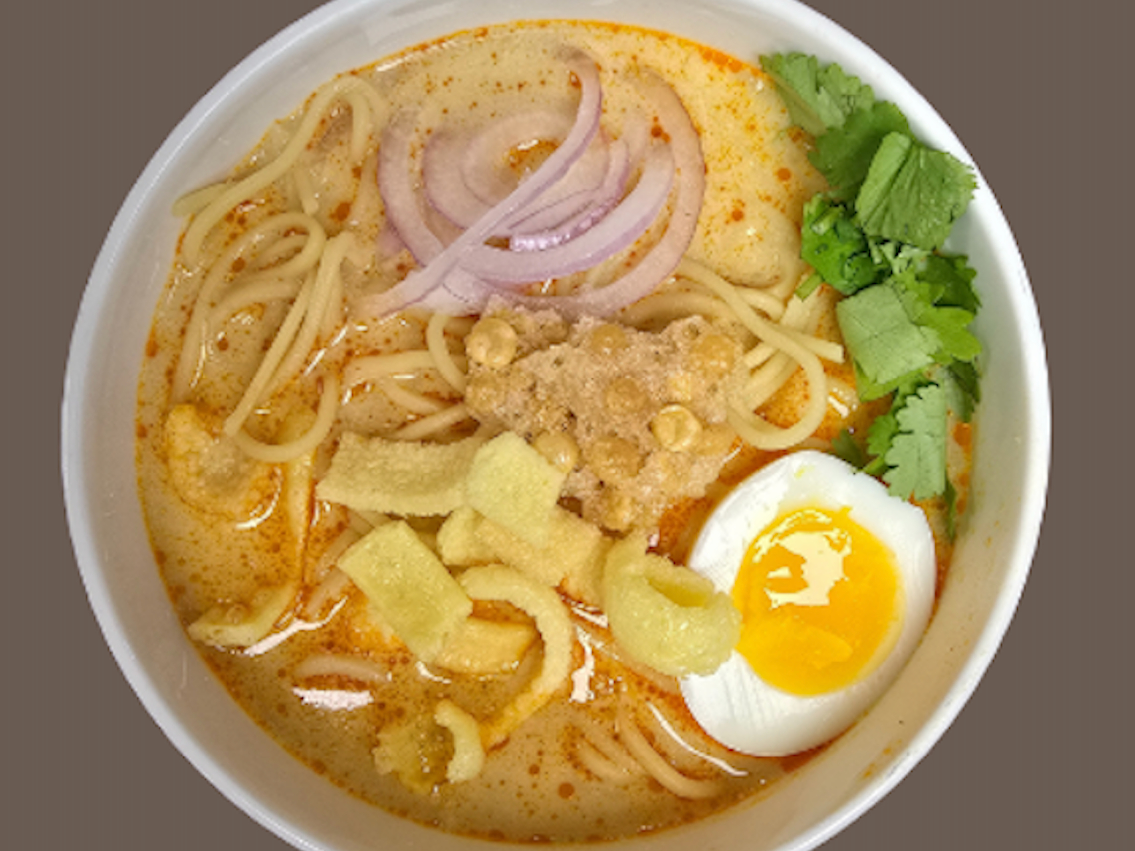 Oh No Kout Swel Coconut Noodle (အုန်းနို့ခေါက်ဆွဲ).