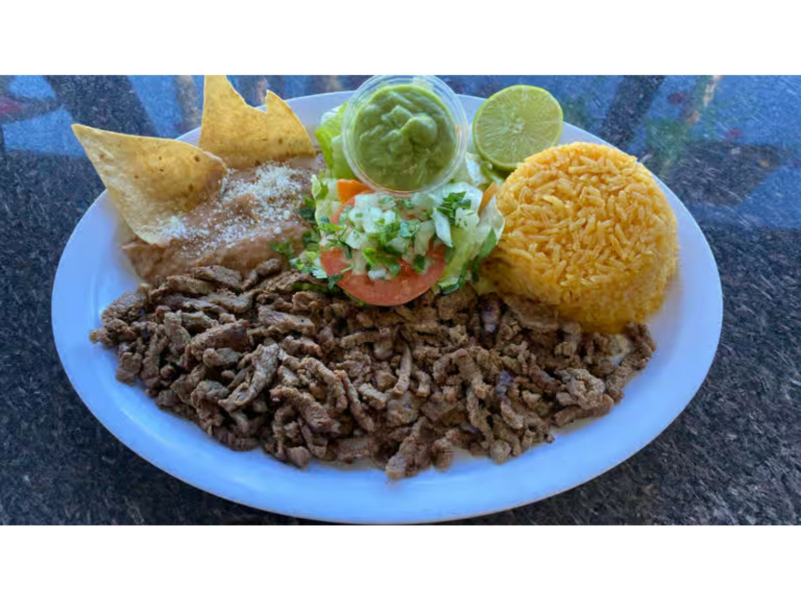 Carne Asada Plate.