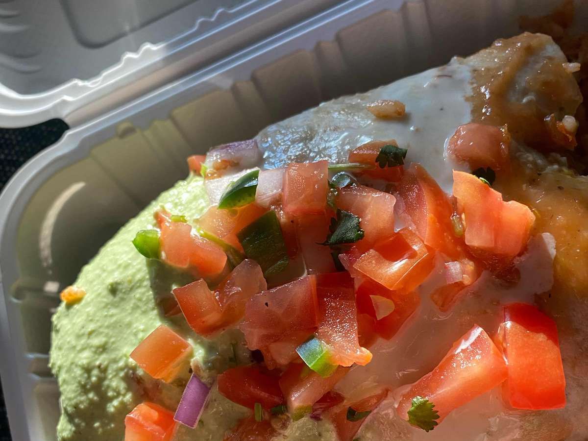 Chicken Mexican Burritos.