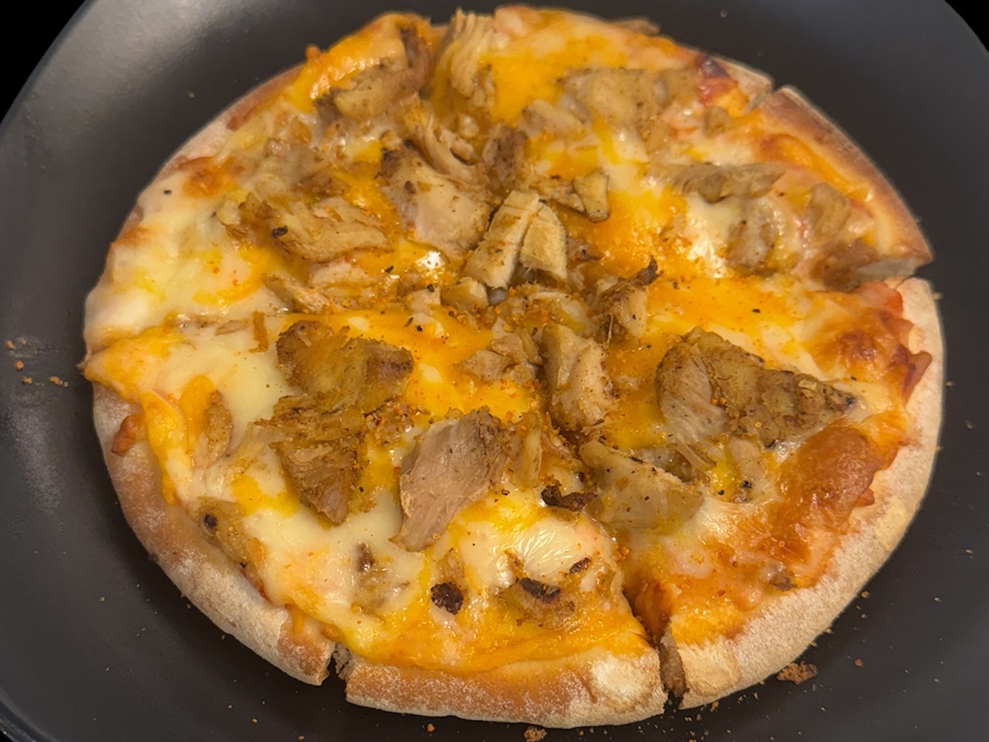 Medium 3 Blend Cheese Pizza.